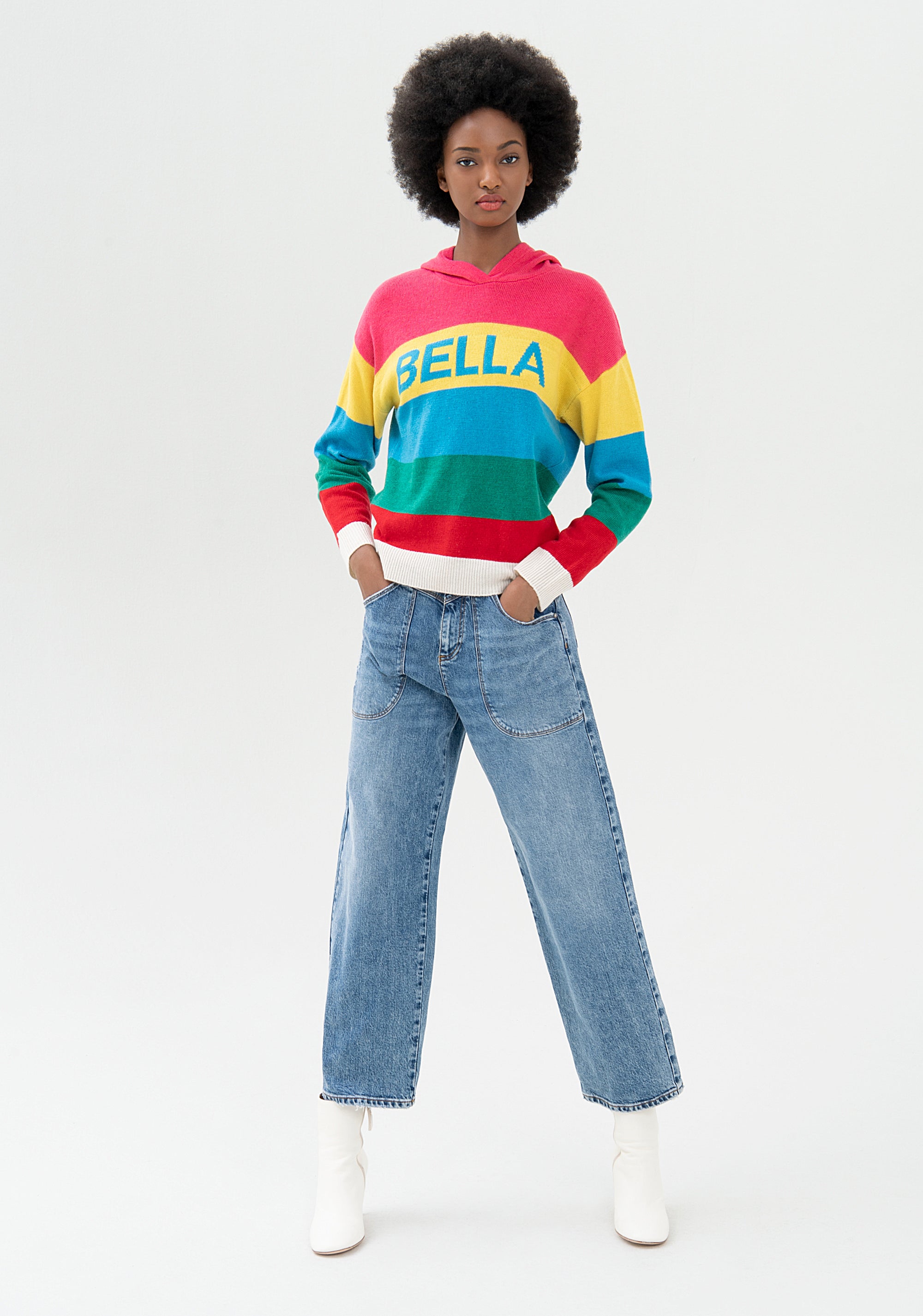 Knitwear regular fit with multicolor stripes Fracomina FP21WT7019K45801-210