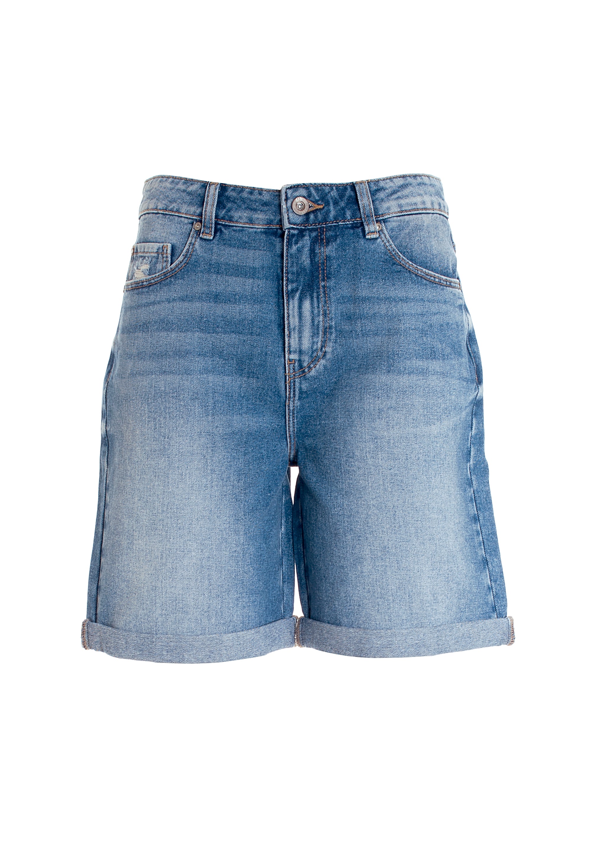Bermuda regular fit made in denim with middle wash Fracomina FP22SV6002D419O1-437_6