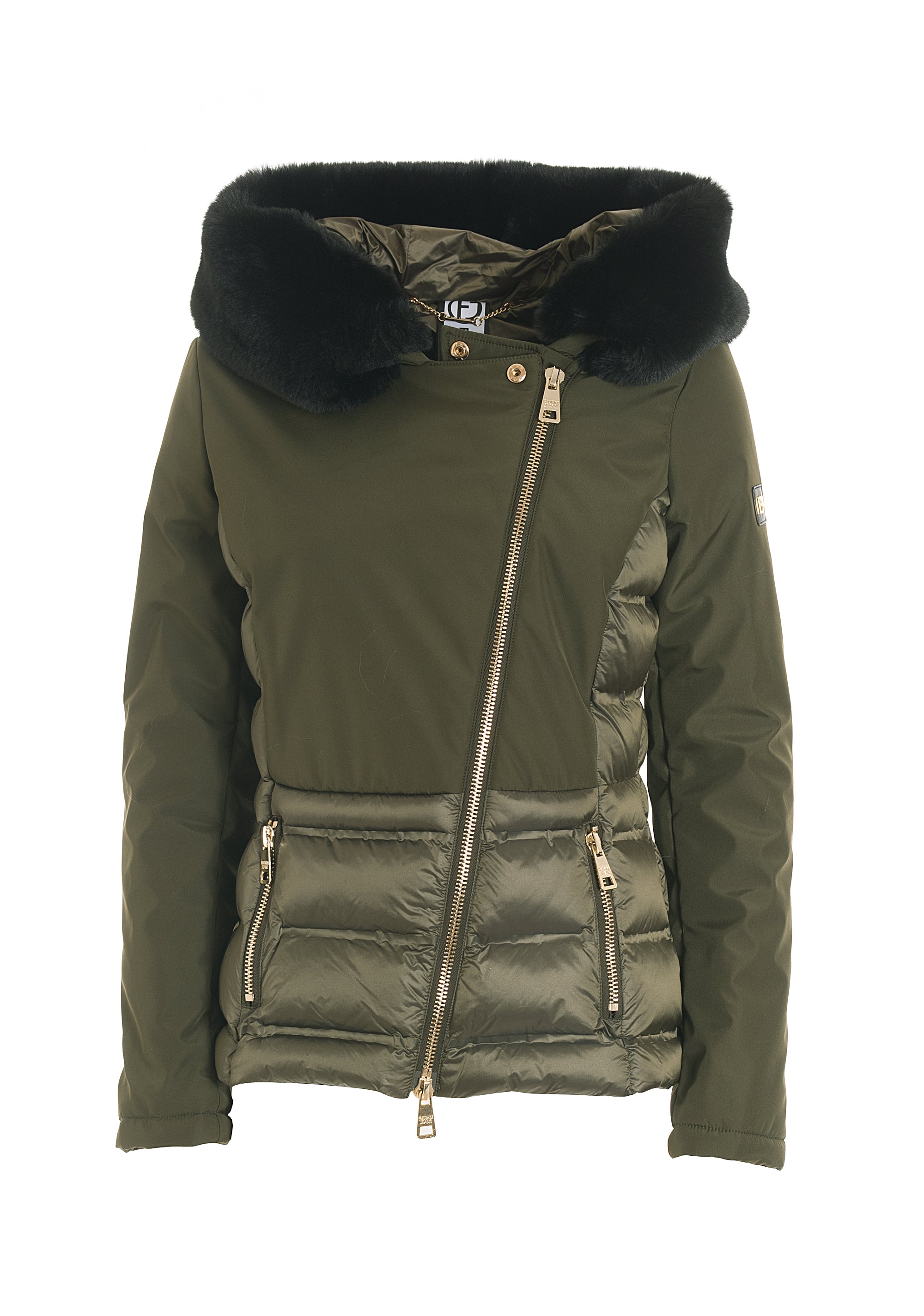Padded jacket slim fit made in nylon Fracomina FP22WC3008O42901-C46_b9778057-f965-4c3a-ba24-c2edcf4b10f0