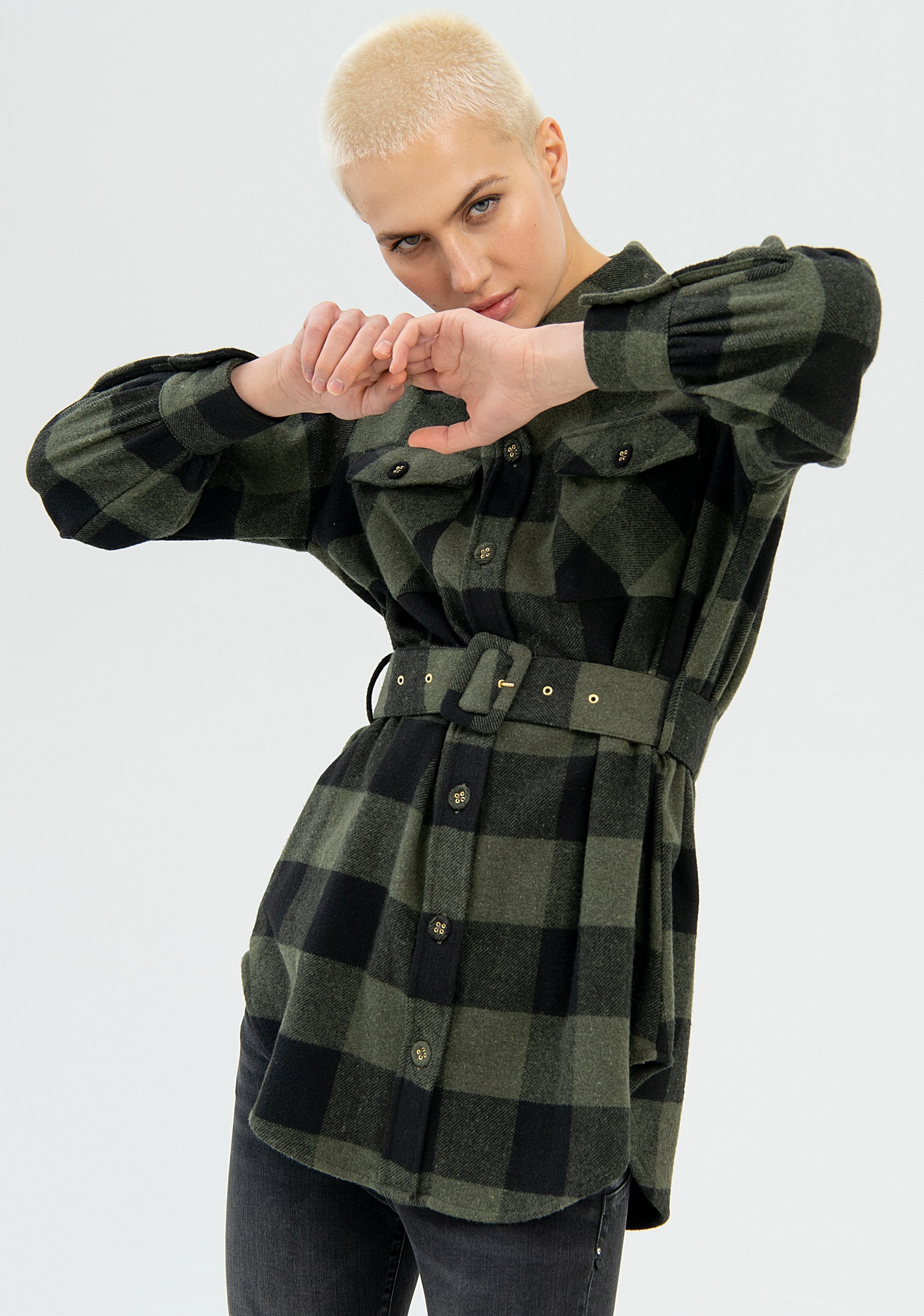 Shirt regular fit made in tartan Fracomina FP22WT6010W56401-C46-2
