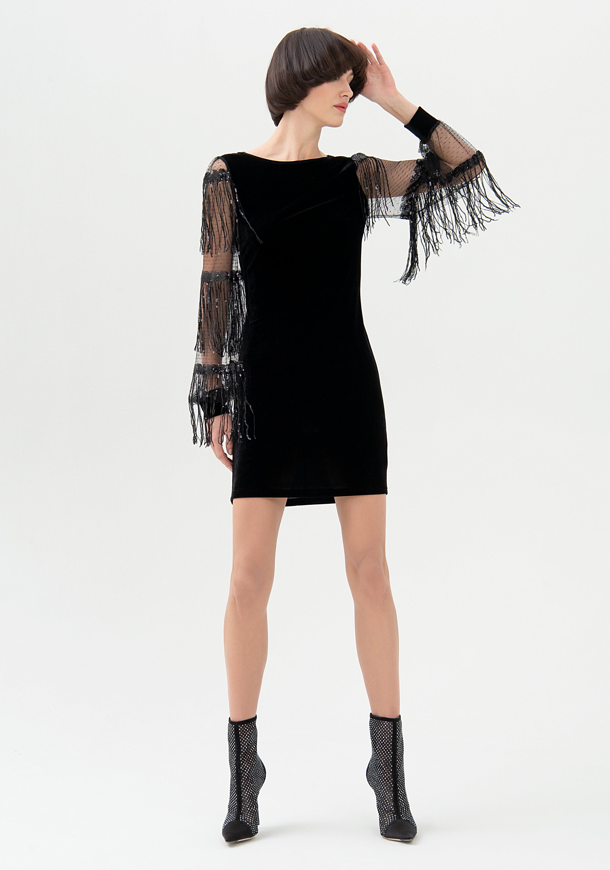 Sheat dress tight fit made in technical stretch fabric Fracomina FQ21WD1020J41601-053_01