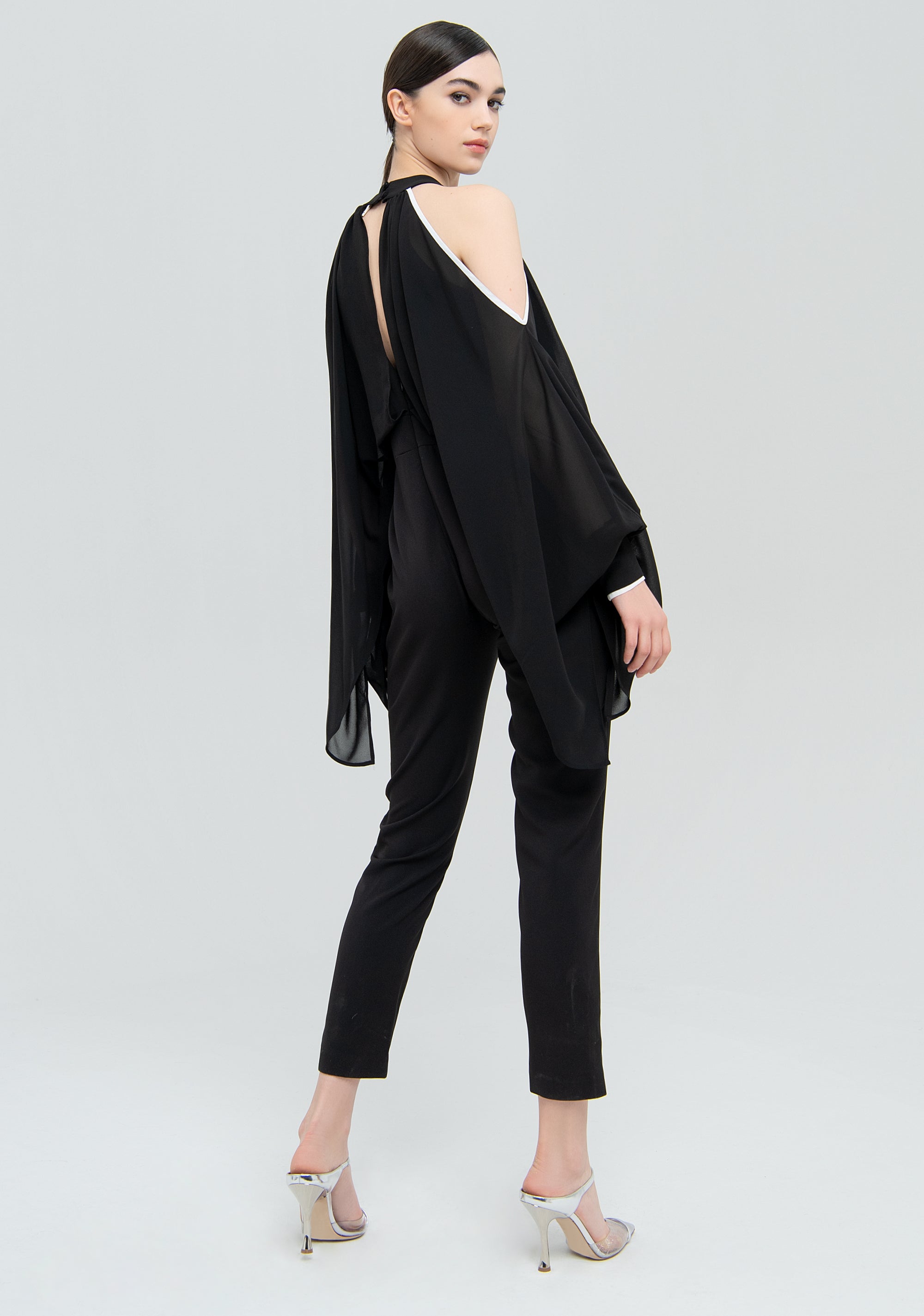 Overall slim fit made in mixed fabrics Fracomina FQ22WO2002W41201-053-5