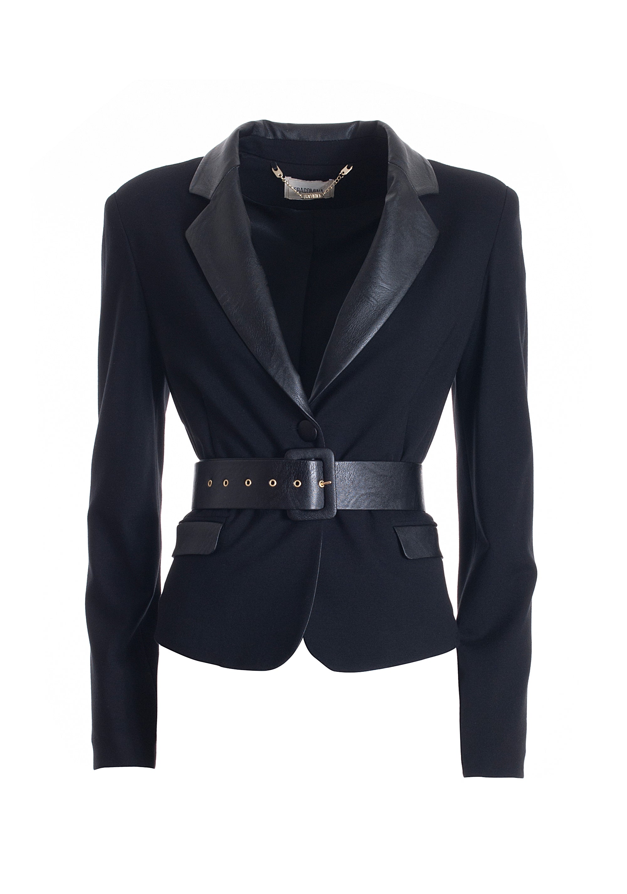 Blazer regular fit single breasted made in technical fabric Fracomina FR21WJ2010W41701-053_06