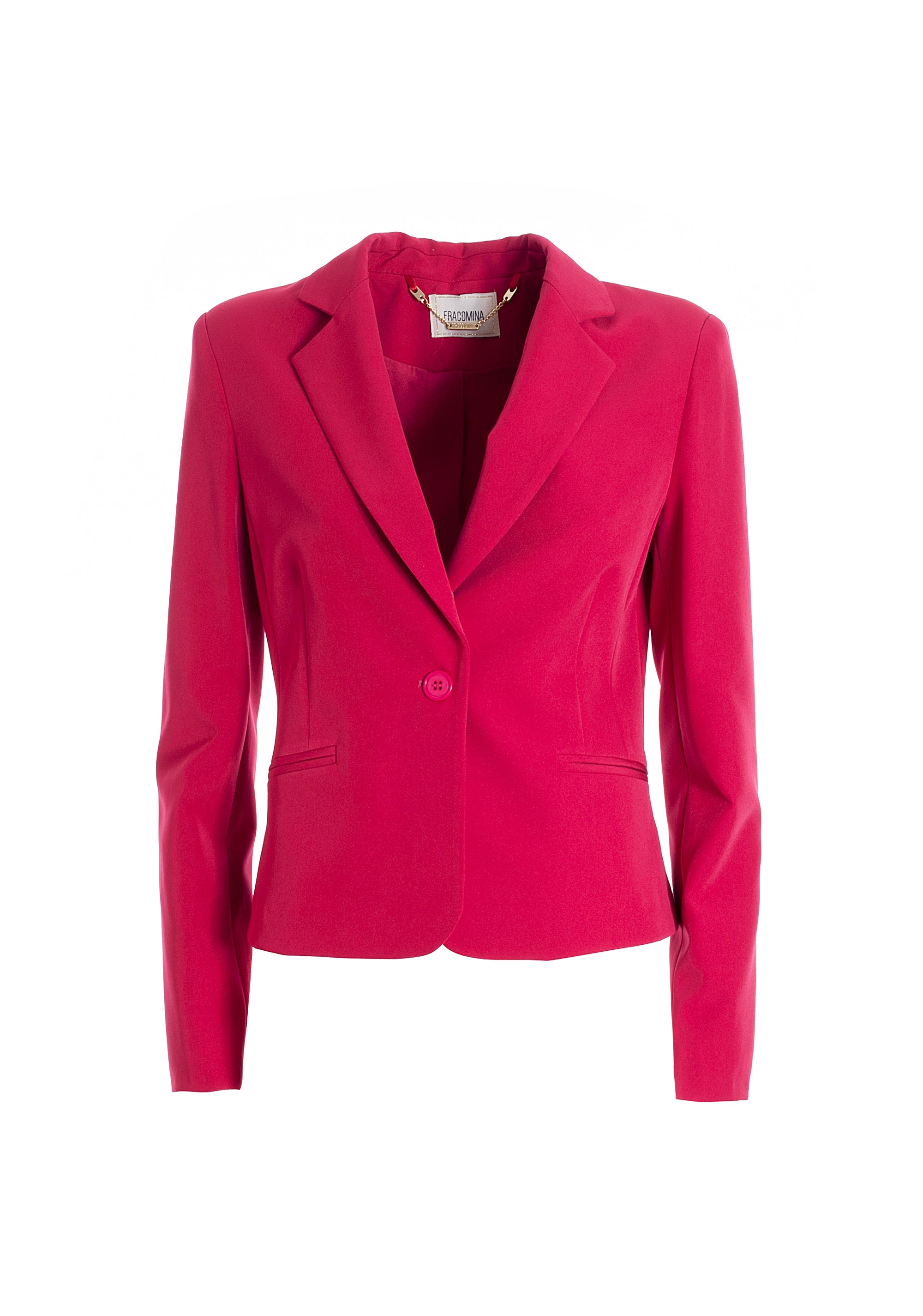 Blazer regular fit single breasted made in technical fabric Fracomina FR21WJ2012W42901-625_06