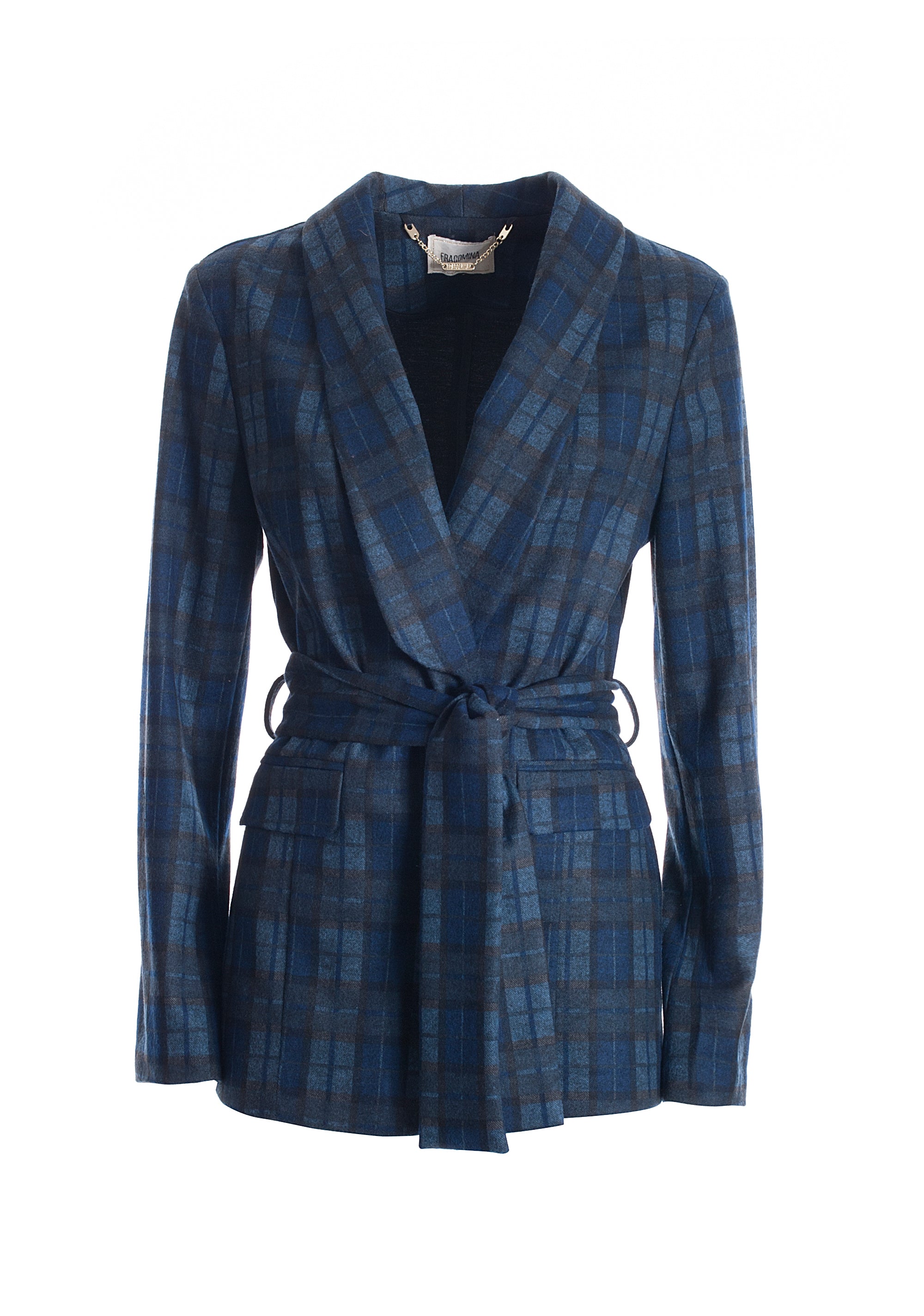 Blazer regular fit made in tartan fabric Fracomina FR21WJ2013W49195-064_06