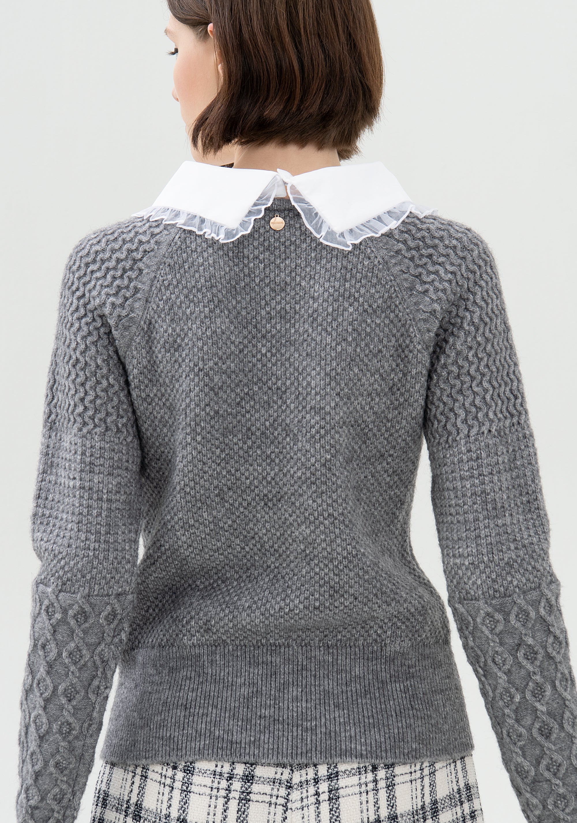 Knitwear regular fit with plaits Fracomina FR21WT7065K45801-159_04
