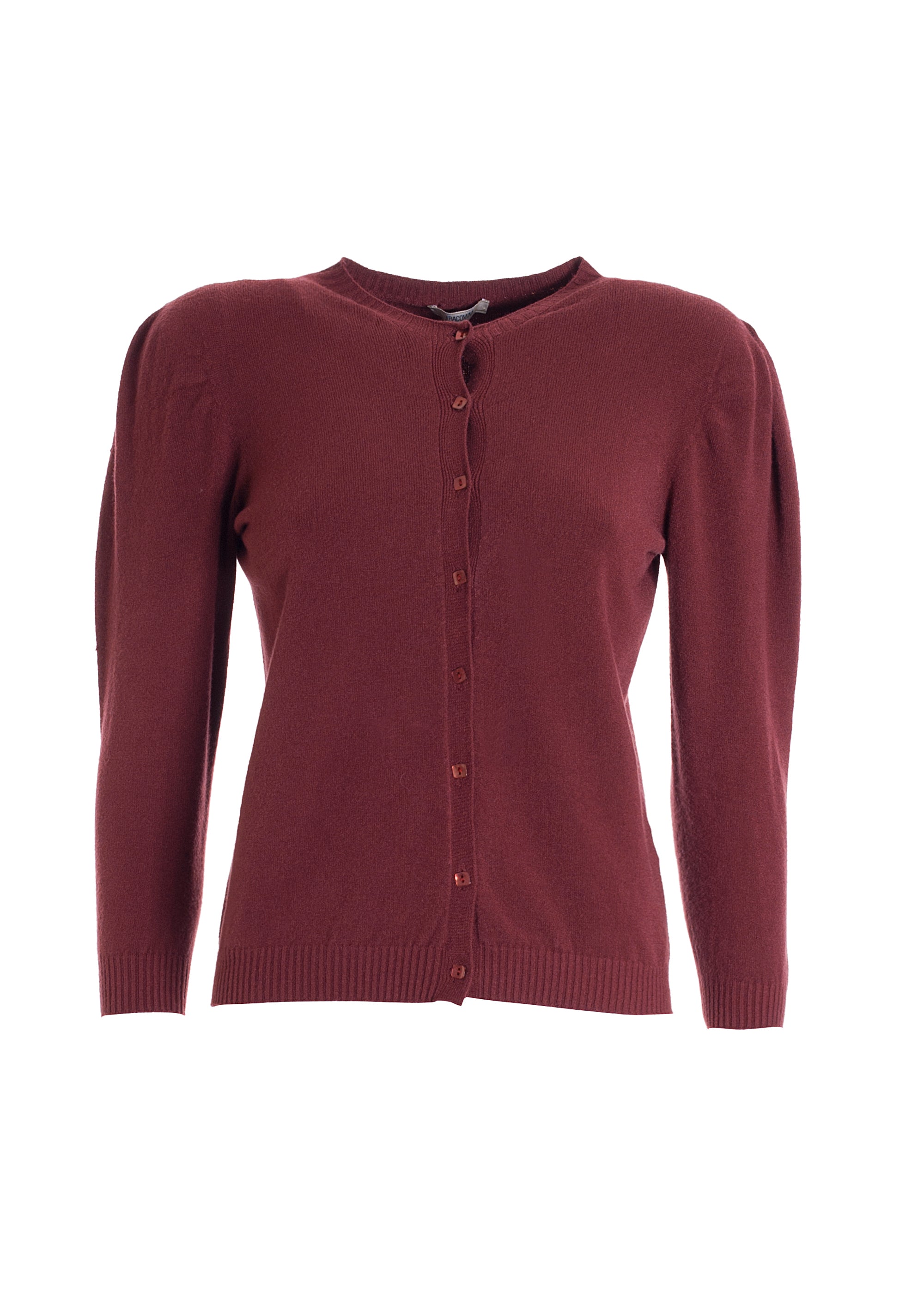 Cardigan tight fit with 3/4 puffball sleeves Fracomina FR21WT8025K45901-087