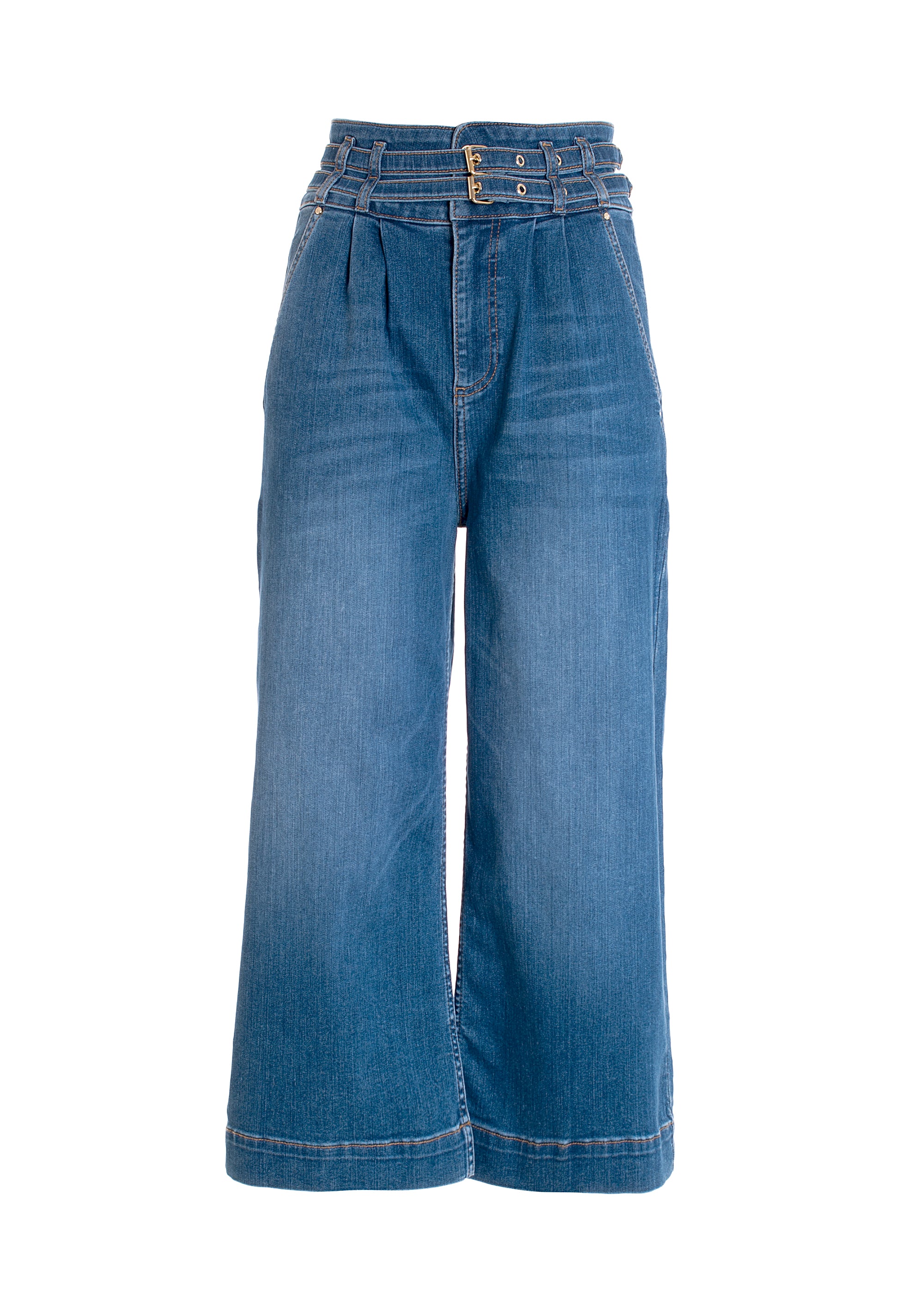 Jeans flared made in denim with middle wash Fracomina FR22SV3006D42002-038_6