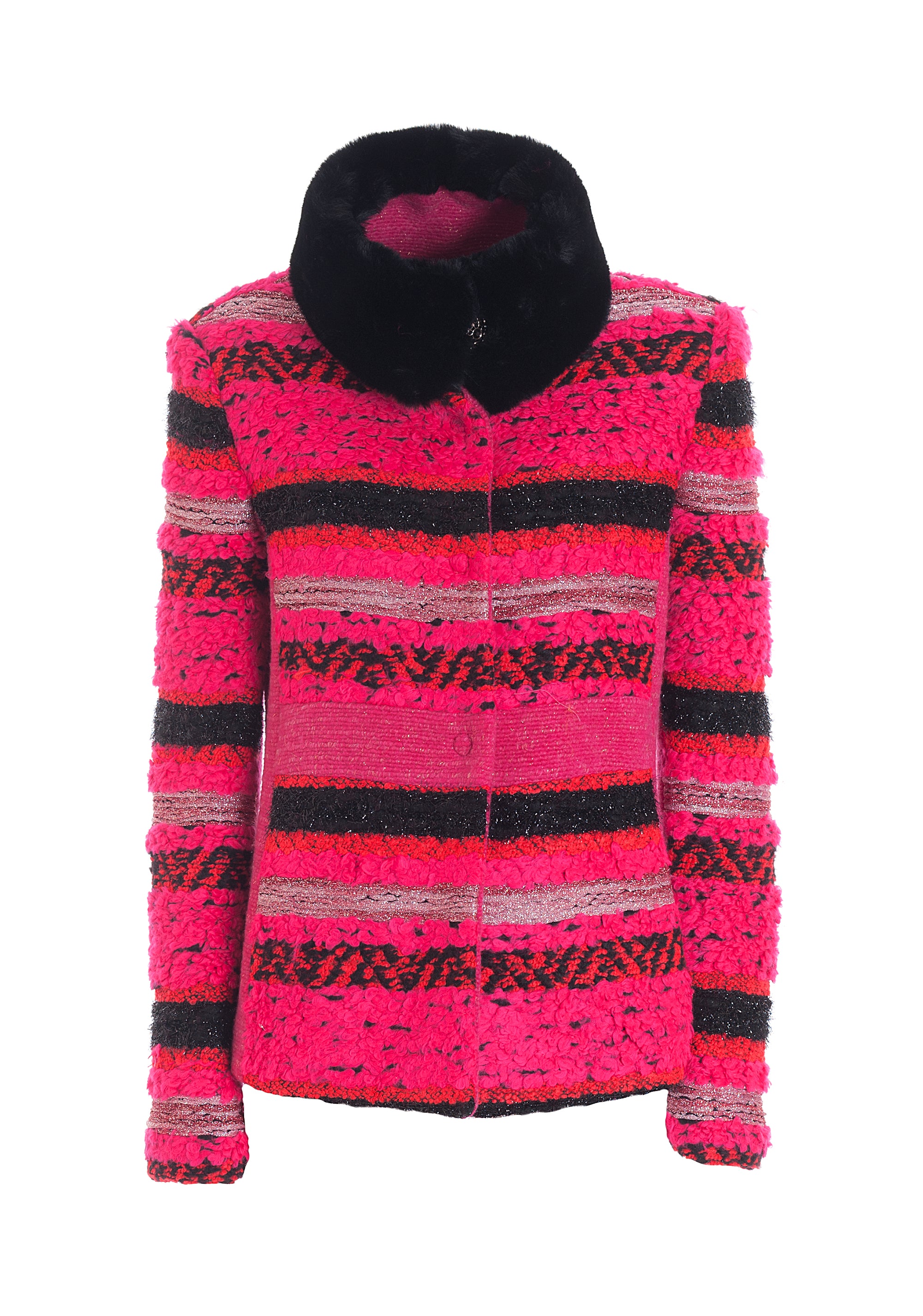 Jacket regular fit made in tweed Fracomina FR22WC1015W578F7-809_1