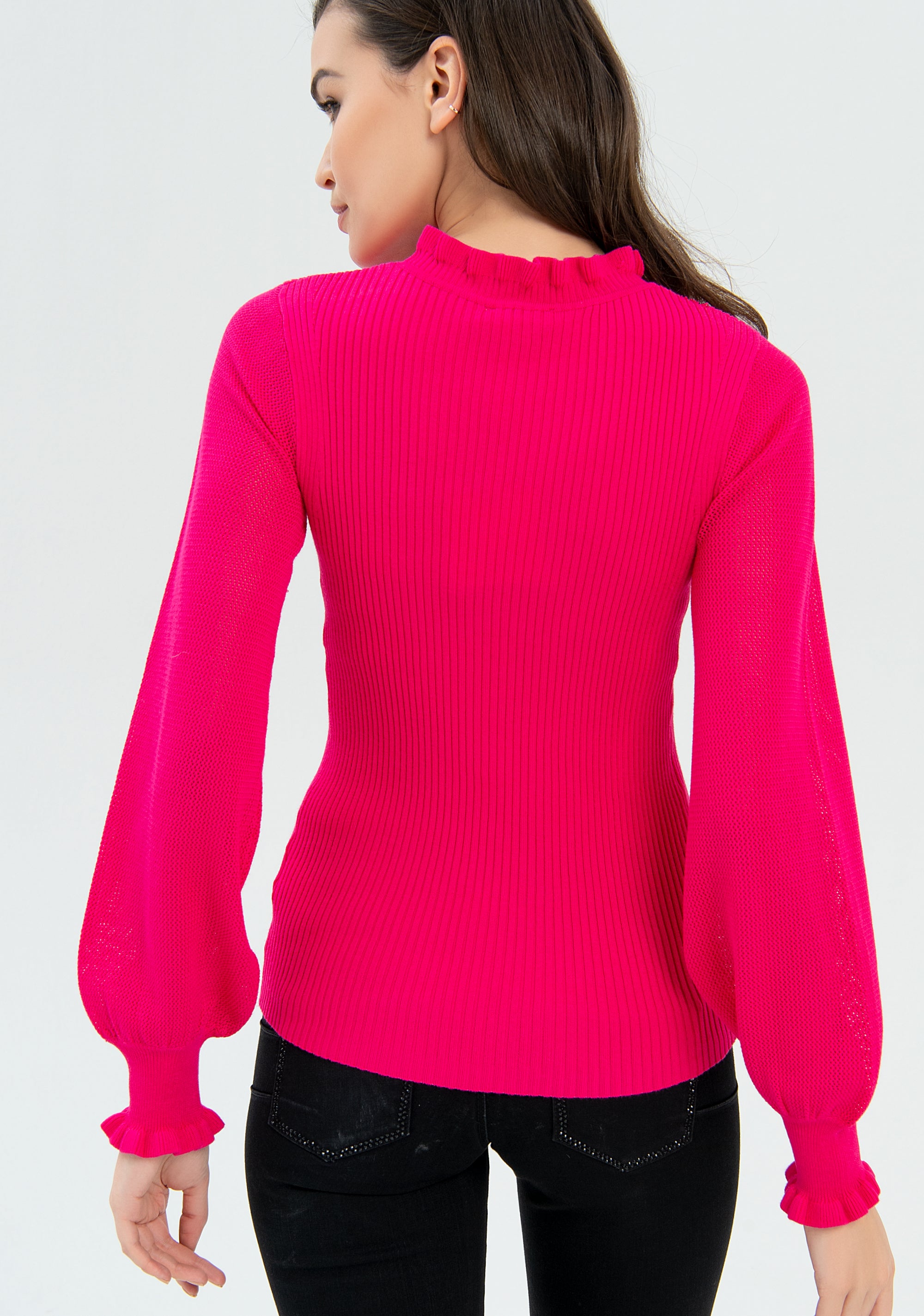 Knitwear slim fit with ribs Fracomina FR22WT7009K42101-148-3