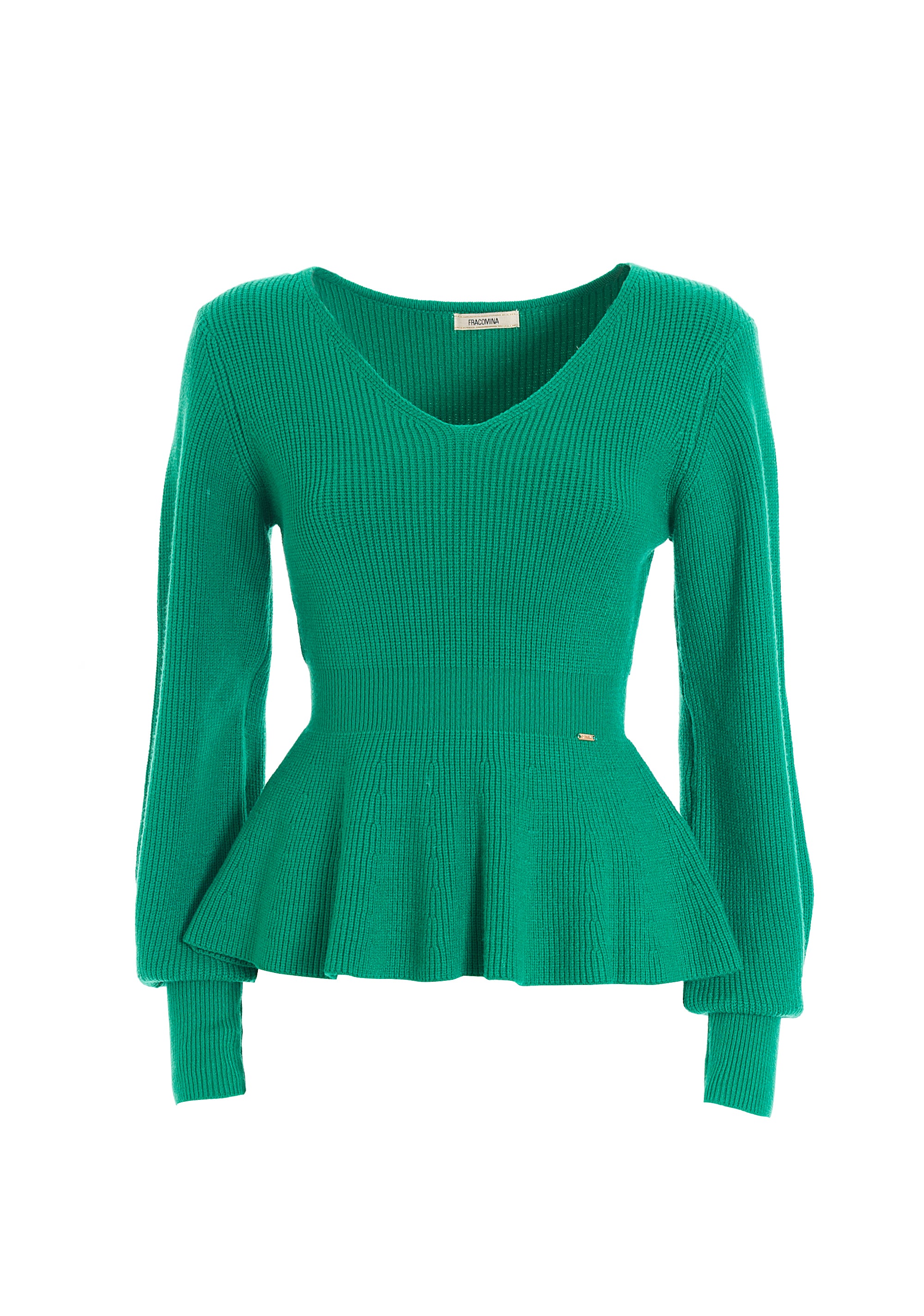 Knitwear flared with V-neck drop Fracomina FR22WT7025K45901-L22_1