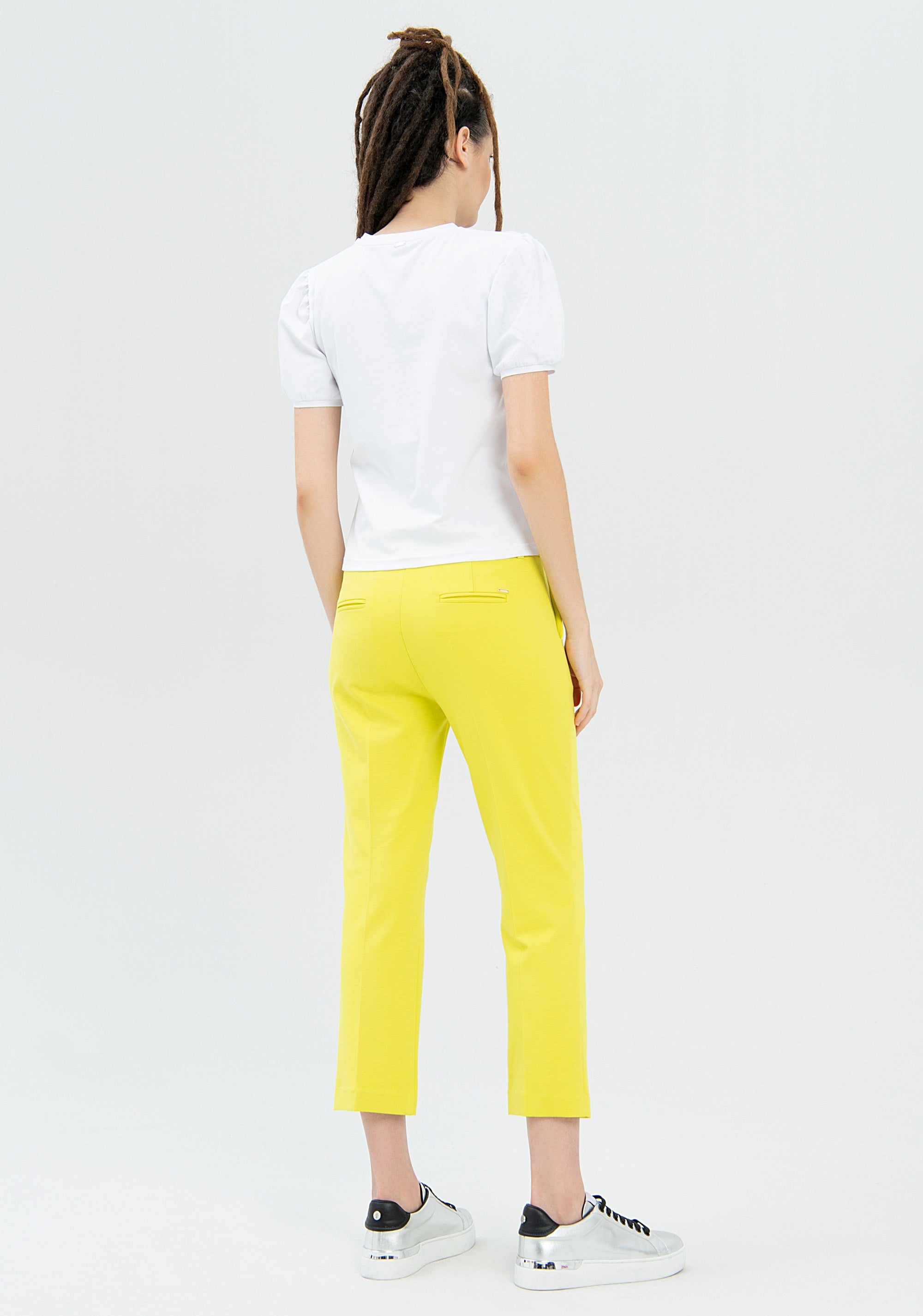Chinos pant regular fit made in technical fabric Fracomina FR22WV4012W49701-596-4