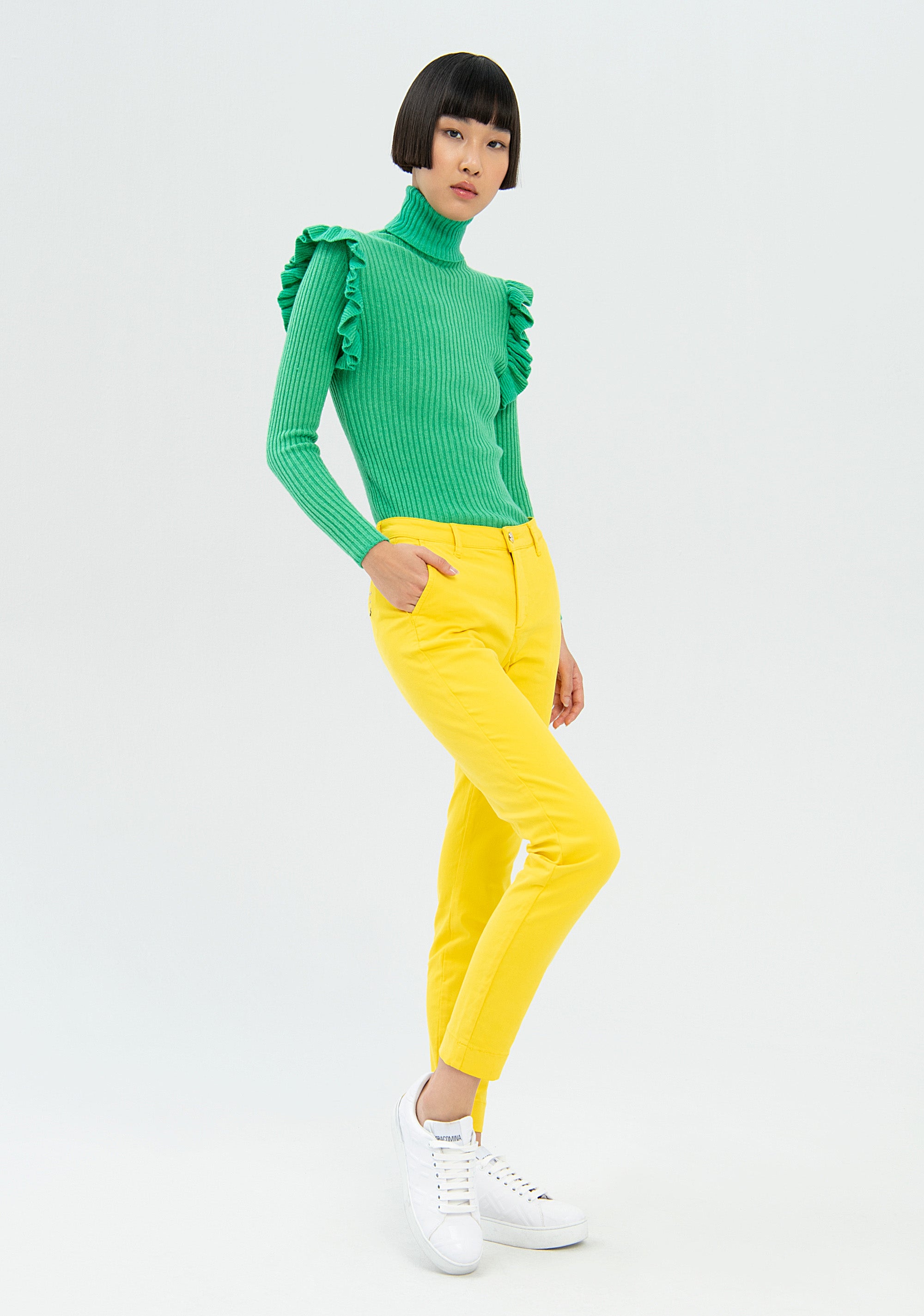 Chinos pant regular fit made in gabardine Fracomina FR22WV4015D45201-300