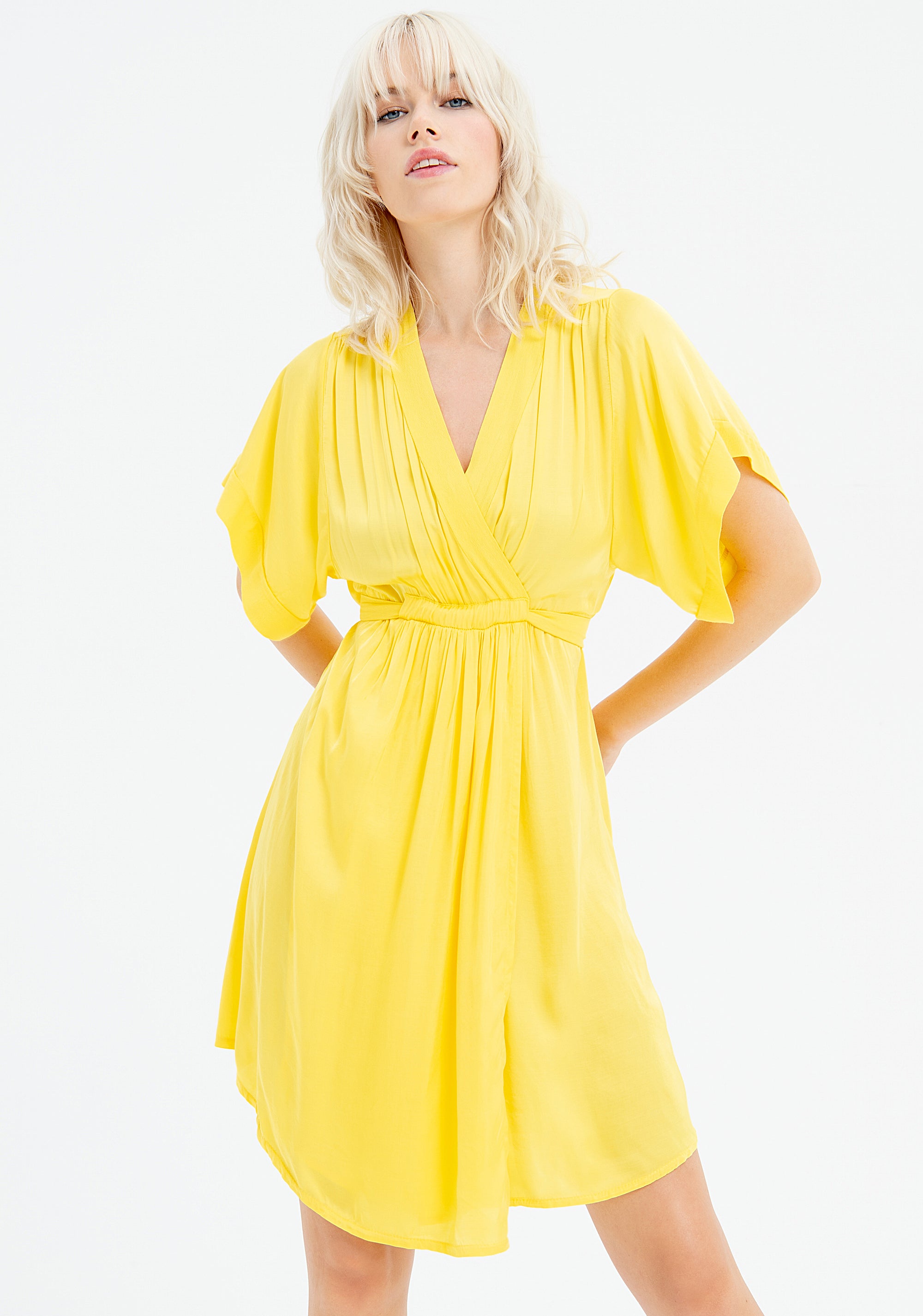Mini wrap dress regular fit made in viscose Fracomina FR23SD1033W41301-300-1