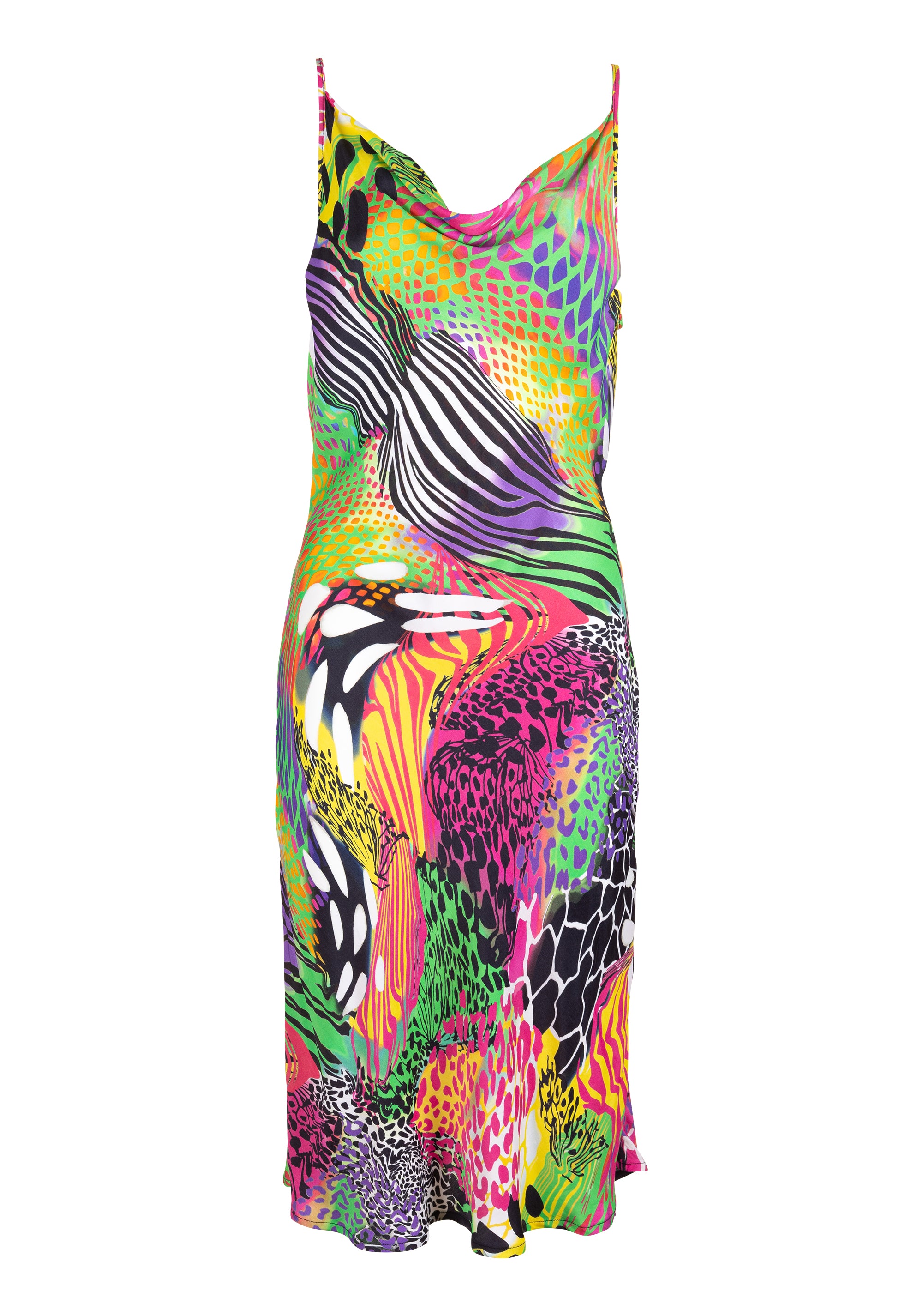 Sleeveless dress middle length with animalier pattern Fracomina FR23SD2003W413R8-Q17-1_899cd4a6-dc0e-4731-85e4-02f8961afc86