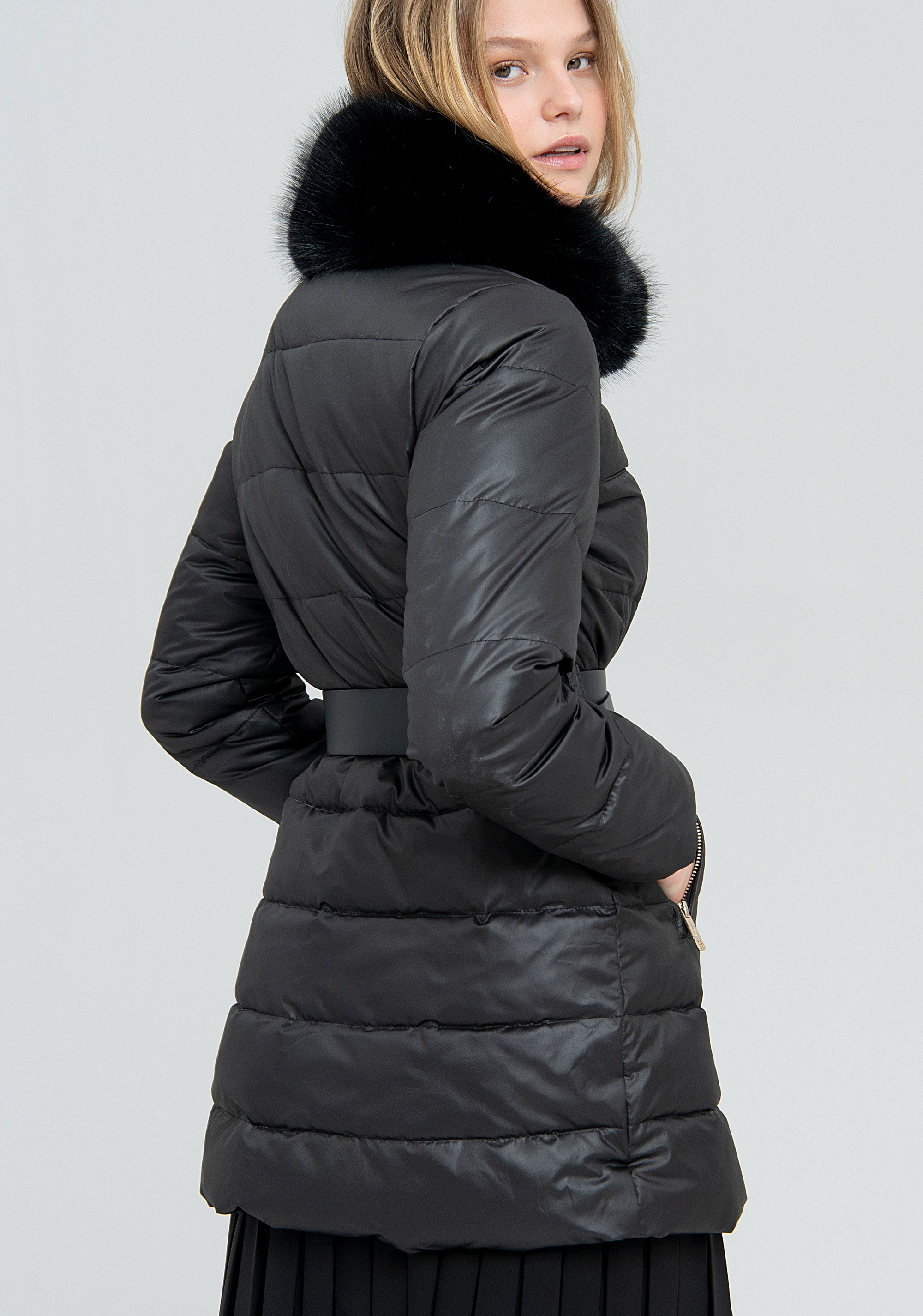 Long padded jacket regular fit Fracomina FS22WC3005O43001-053_4