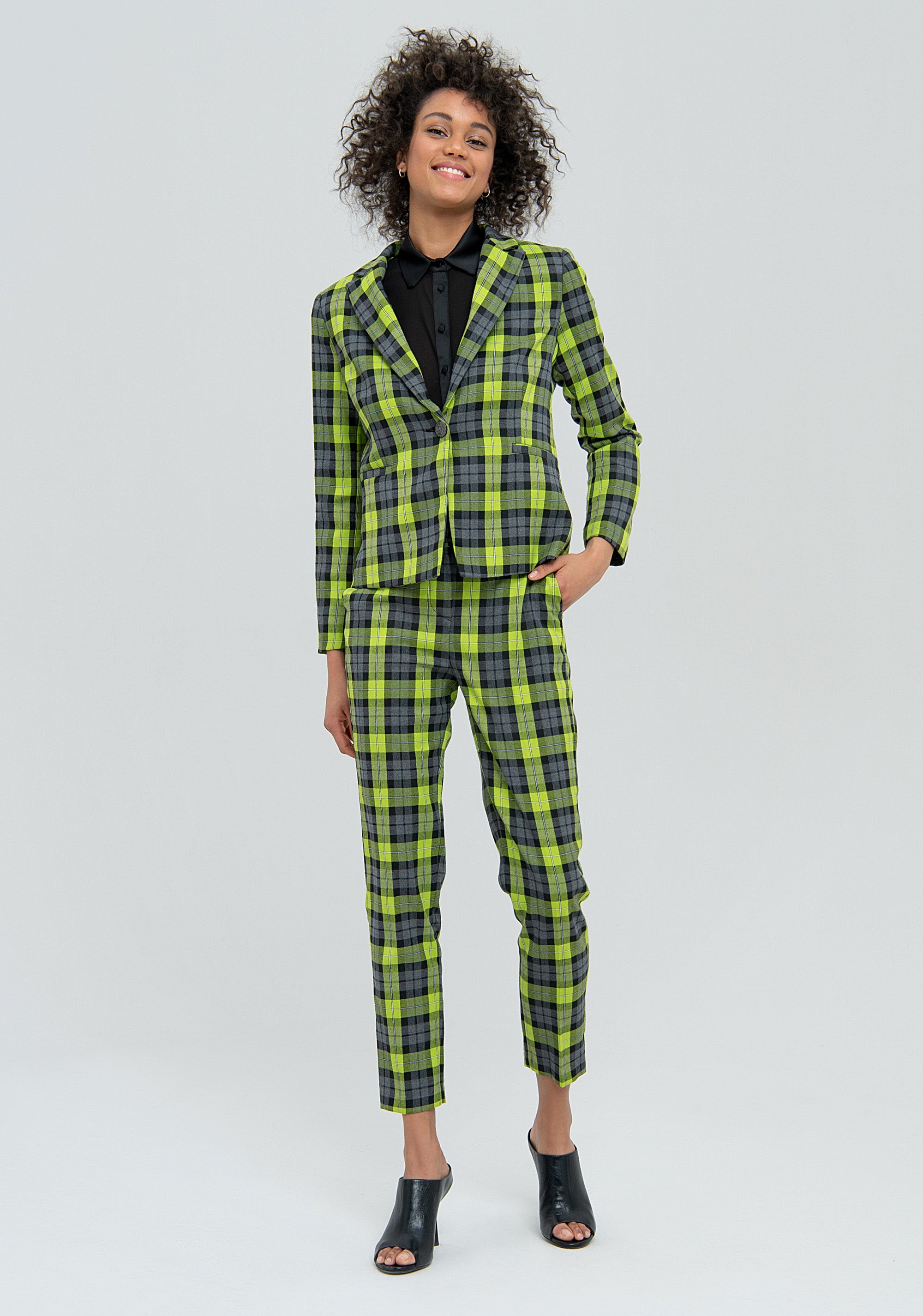 Blazer regular fit single breasted made in tartan Fracomina FS22WJ2010W59095-L67