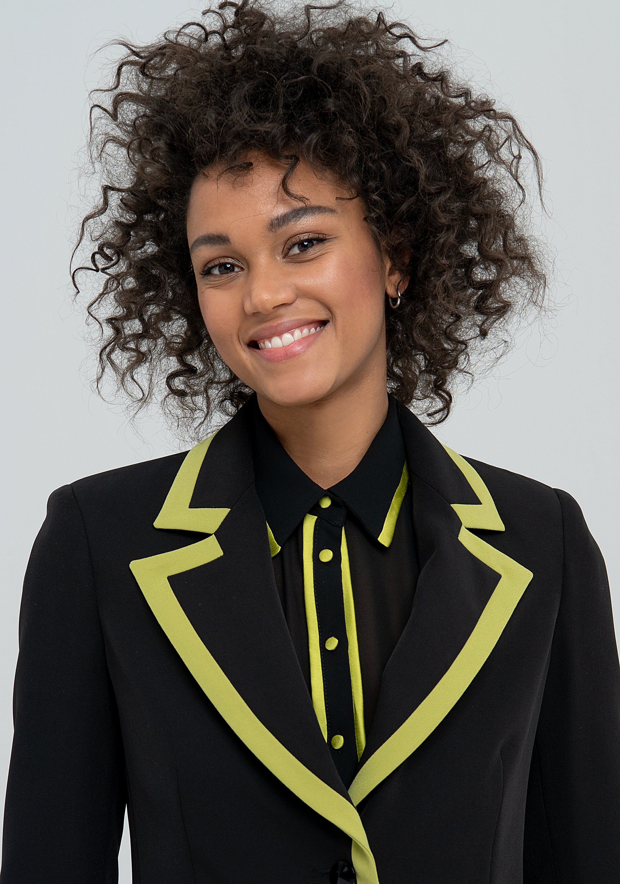 Blazer slim fit single breasted with contrast color details Fracomina FS22WJ2011W42901-L65_2