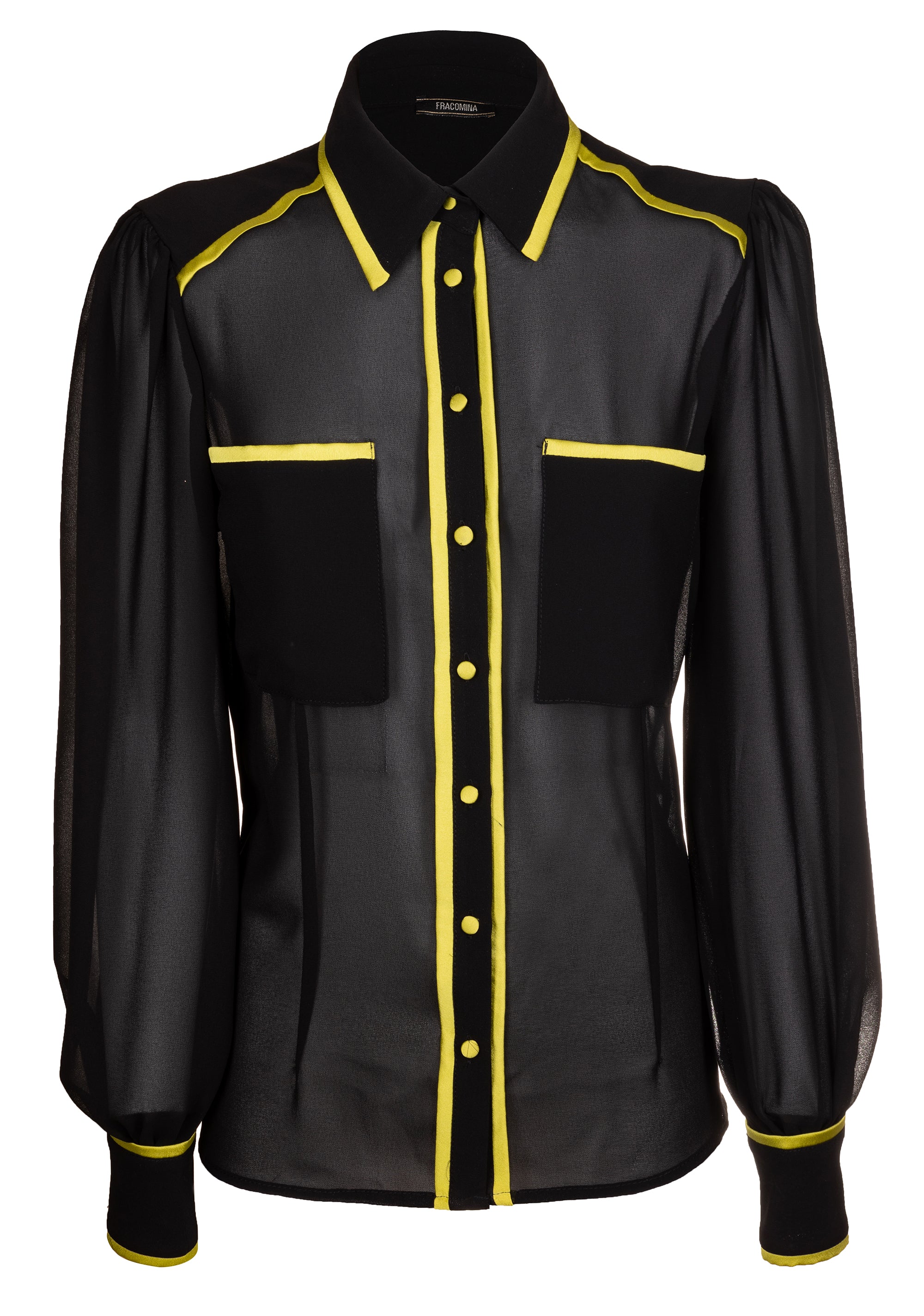 Shirt regular fit made in georgette with contrast color tapes Fracomina FS22WT6007W41201
