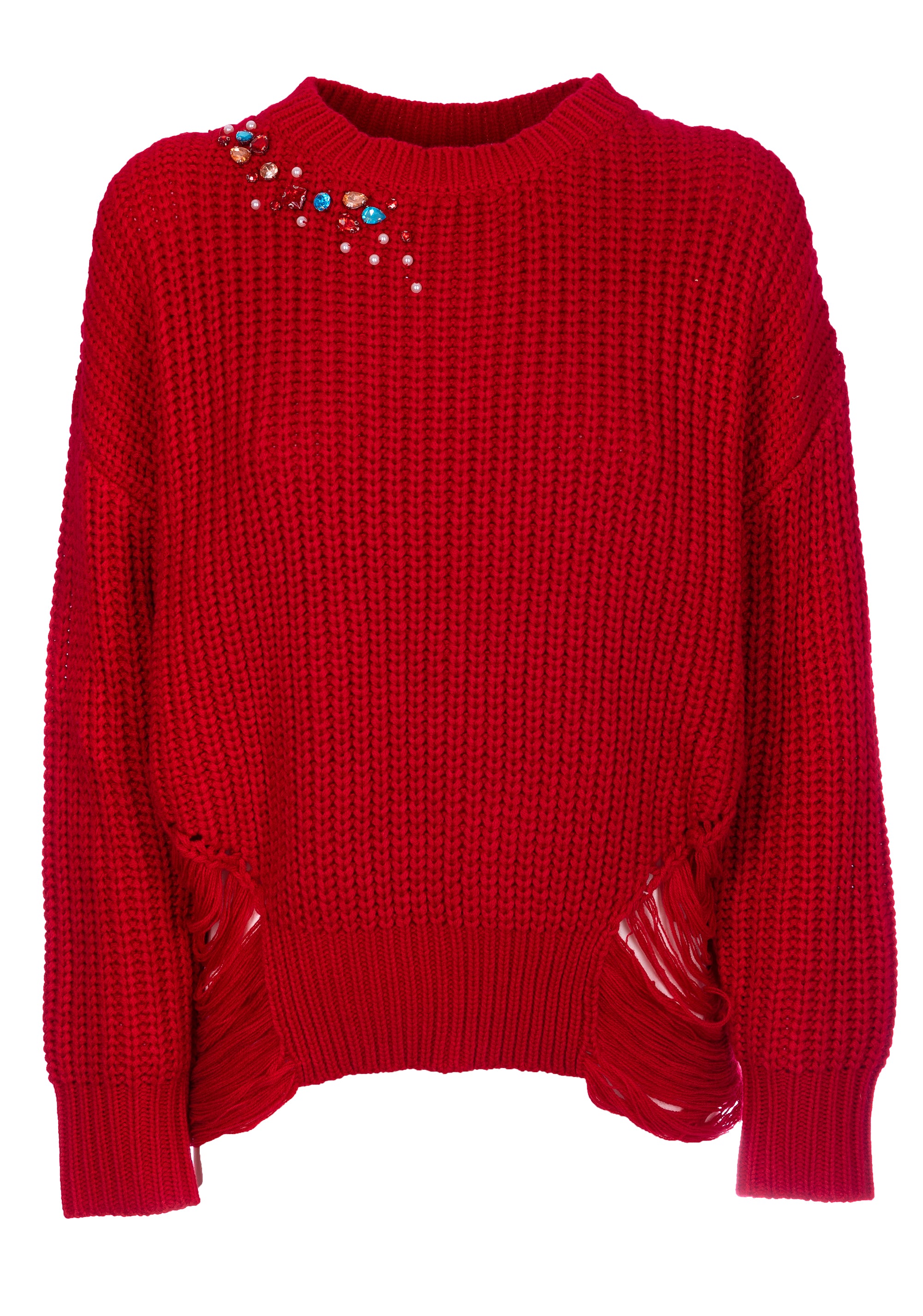 Knitwear over fit with hand stitch Fracomina FS22WT7014K44101-234