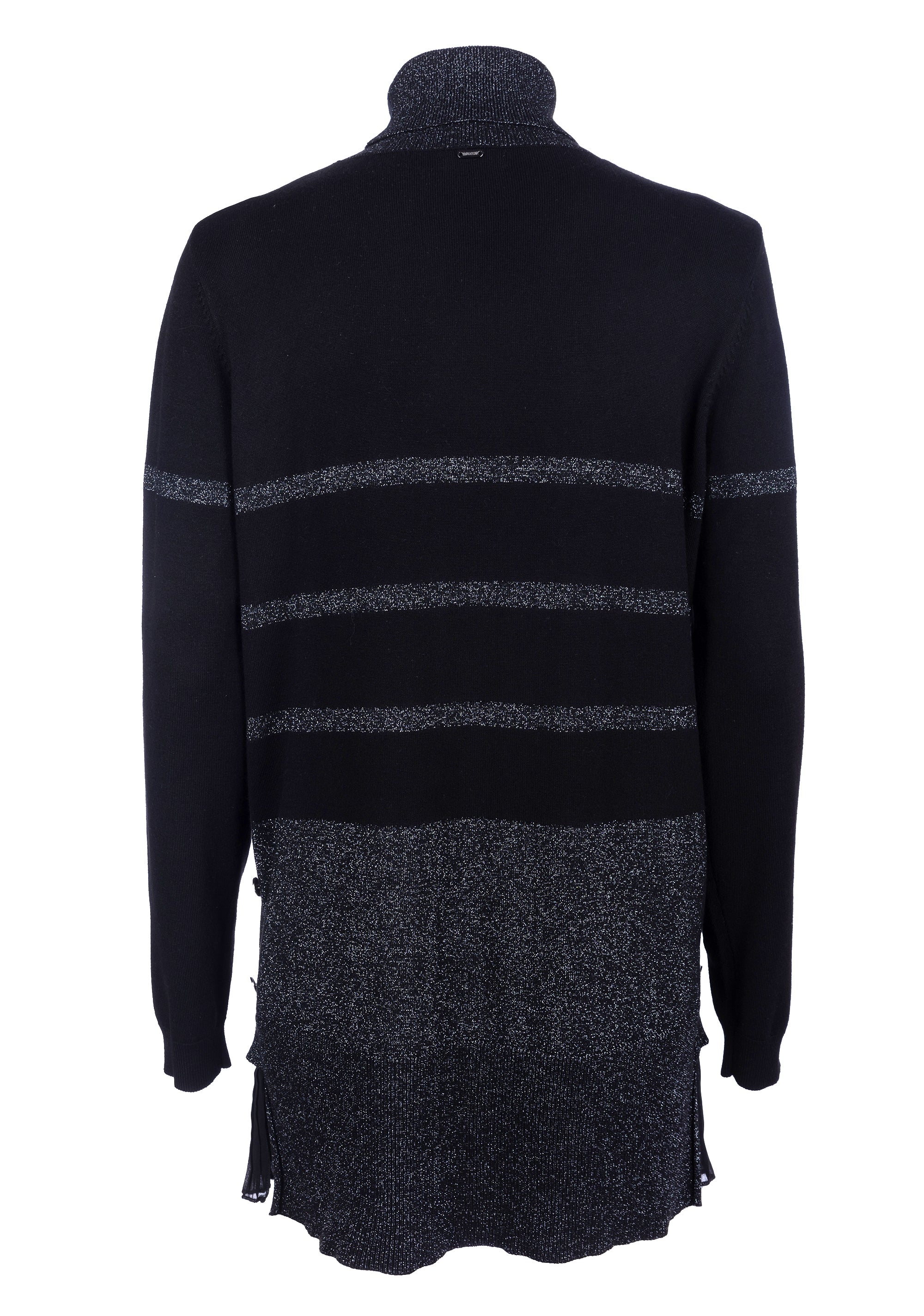Long knitwear regular fit with lurex and stripes Fracomina FS22WT7017K414Q7_2