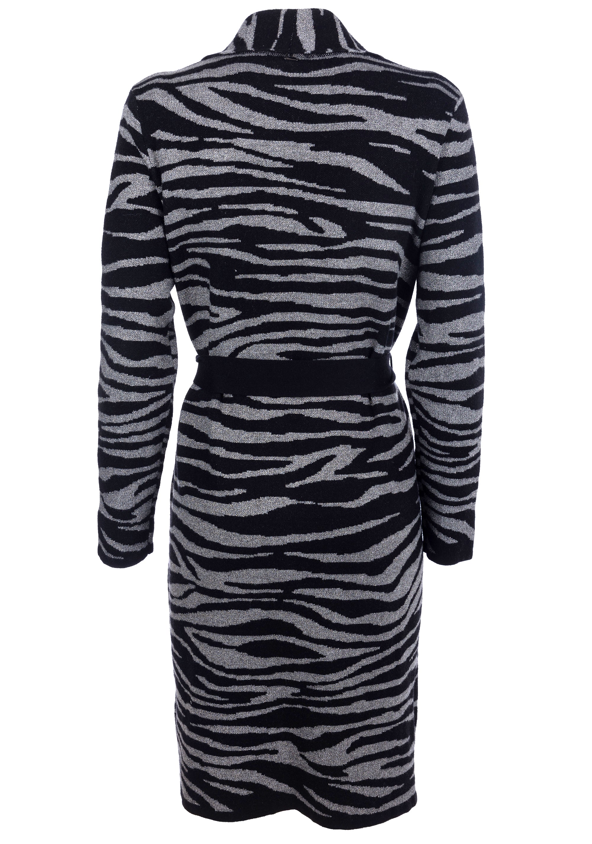 Cardigan regular fit, long, with animalier jacquard Fracomina FS22WT8007K499F8_2