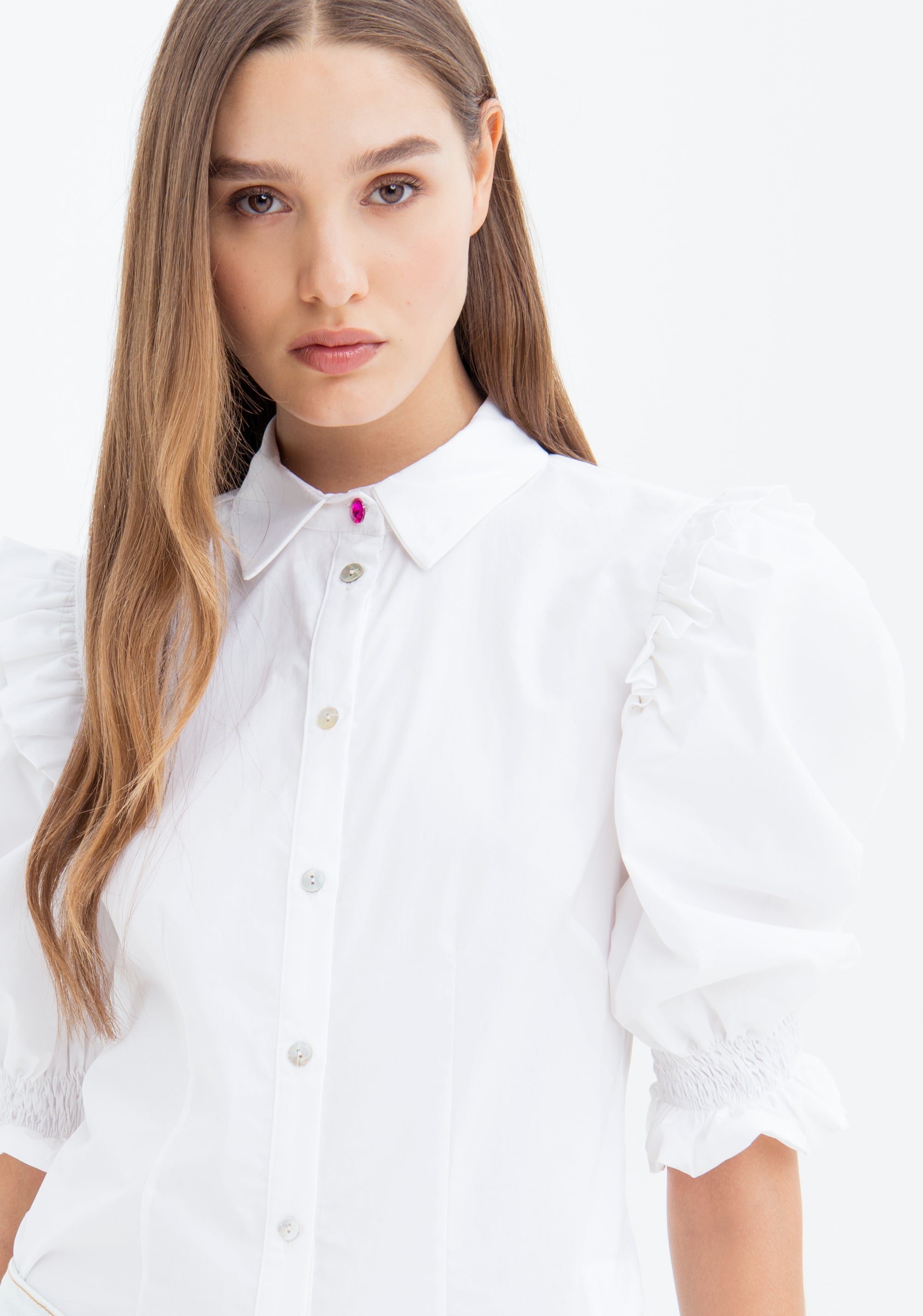 Shirt regular fit made in popeline Fracomina FS23ST6006W40001-278-2