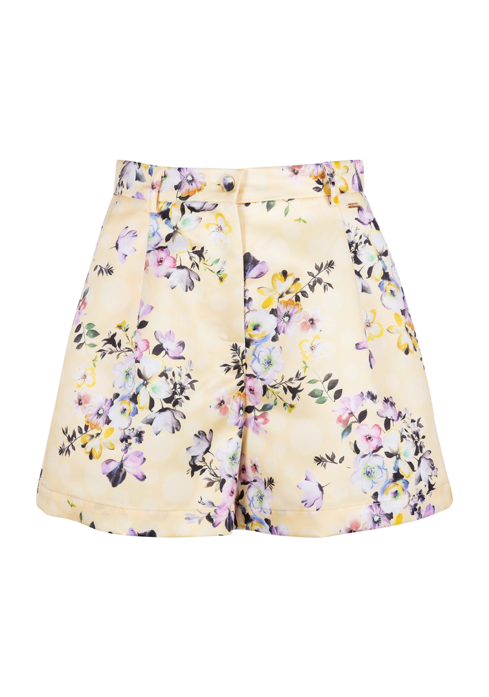 Short pant regular fit with flowery pattern Fracomina FS23SV6009W547N4-Q79-1_ad2656f4-2f9f-456a-a568-e07851bb64f7