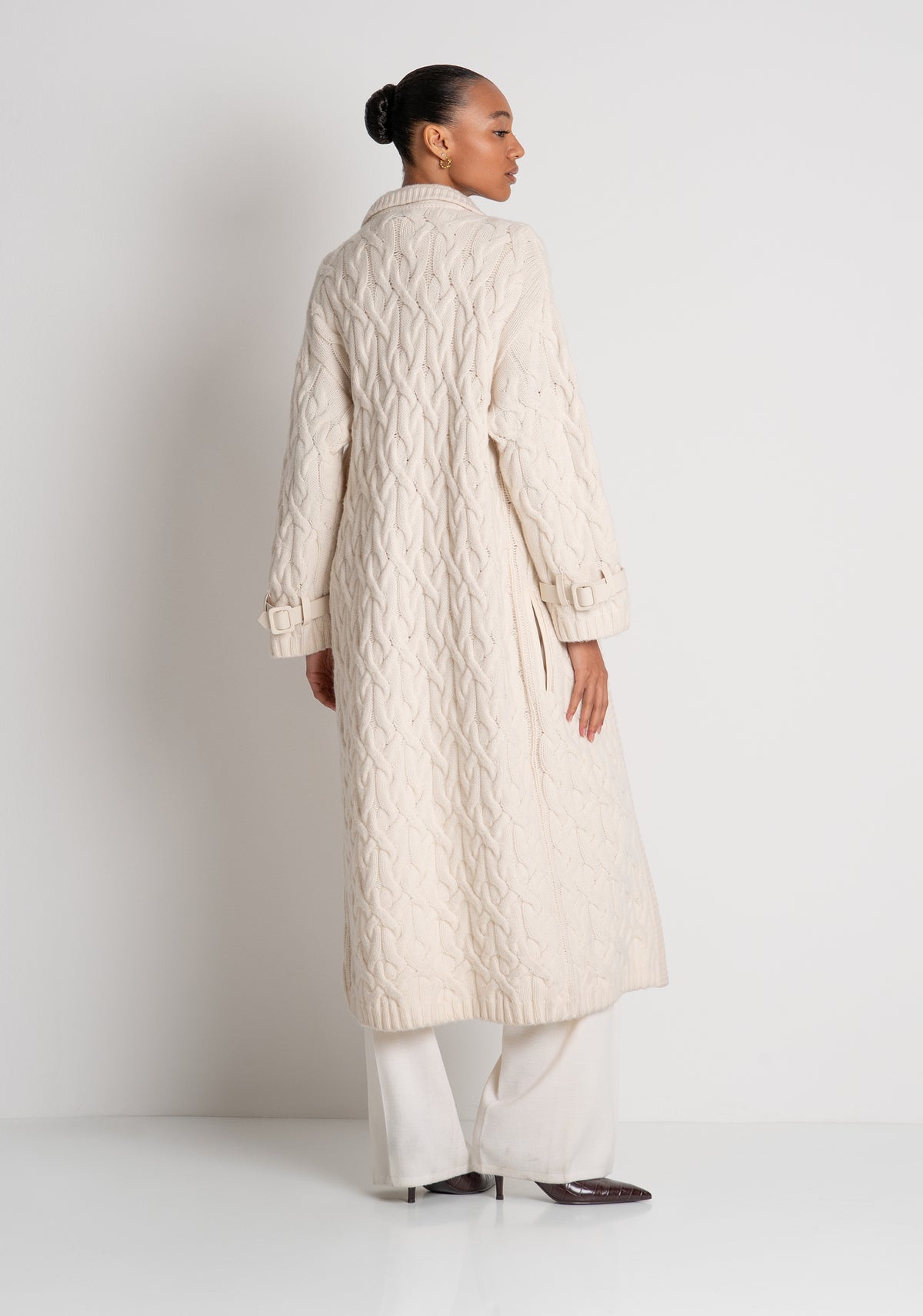 Knitted coat regular fit made in merinos wool Fracomina B126WC1077K56701-094-4