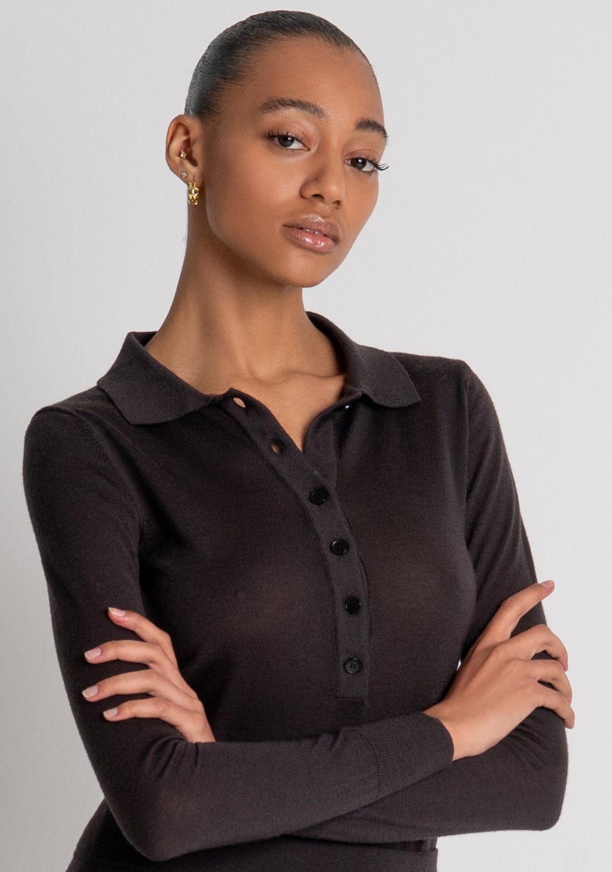 Knitted body slim fit made in merinos wool Fracomina B126WT5033K56701-M73-2
