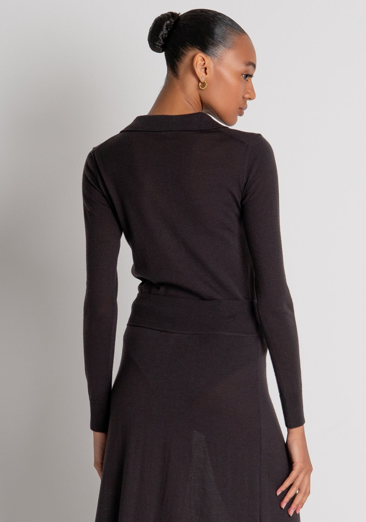 Knitted body slim fit made in merinos wool Fracomina B126WT5033K56701-M73-4