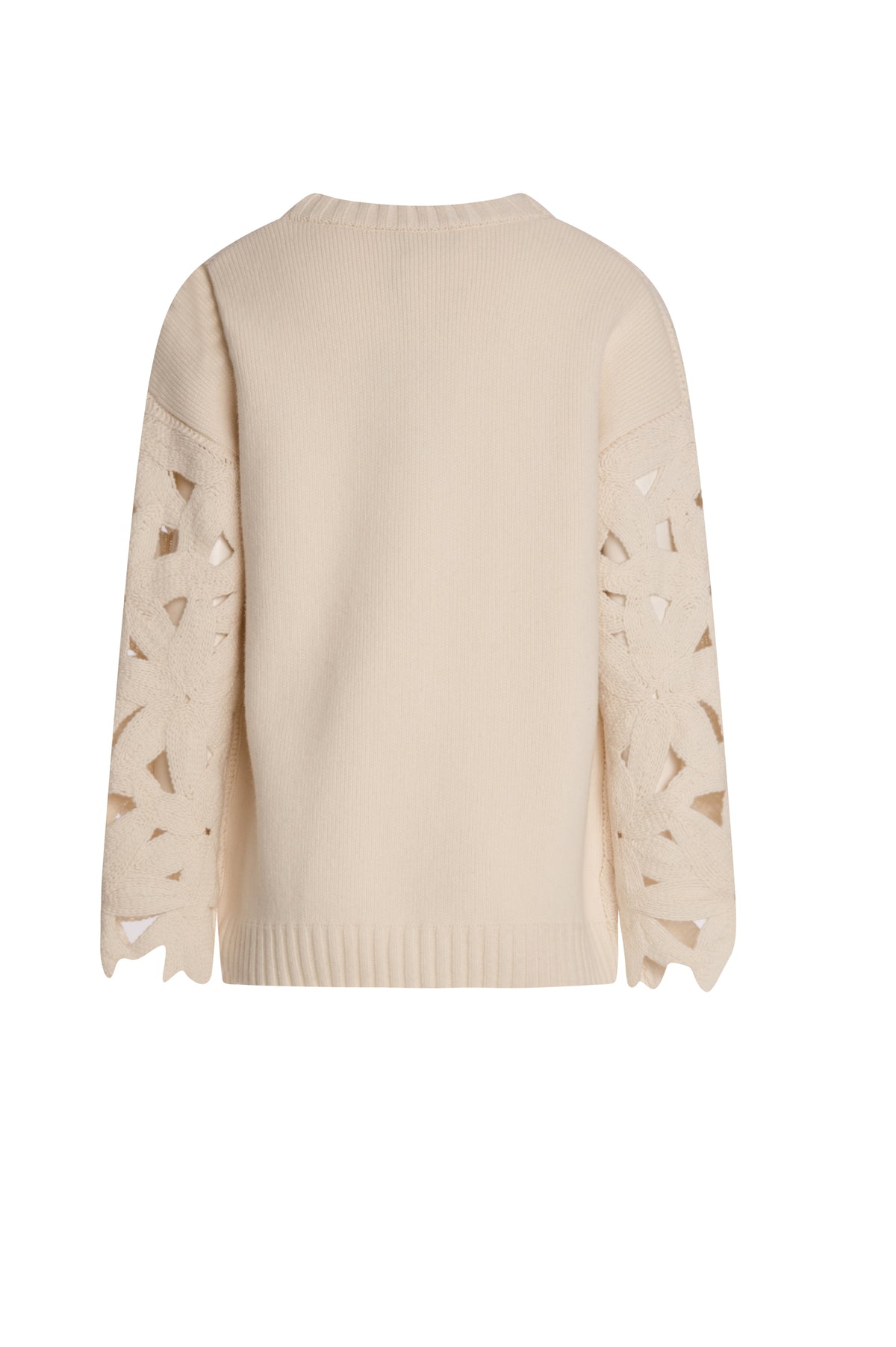 Knitted cardigan regular fit, opened, with macrame manufacture made in merinos wool Fracomina B126WT8070K567R6-KI5-2