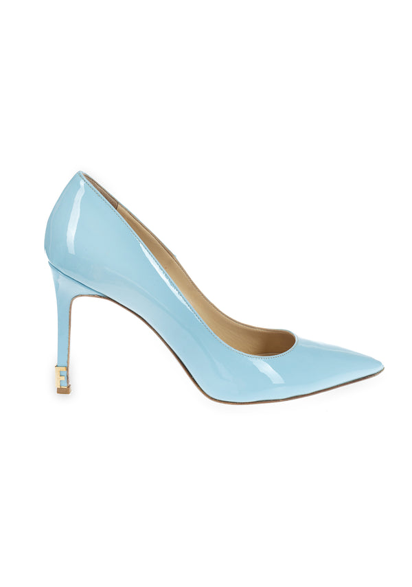 Dècolletè made in varnished leather with high heels with logo Fracomina F723SS2001L40301-252_4_cfd8fc22-7e78-46f8-82b8-0010b72893da