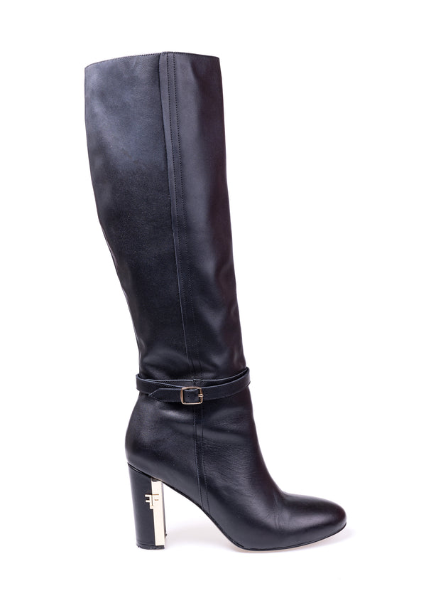 Boots made in leather with wide high heels Fracomina F723WS5003L40101-053-1_8d1fd823-0889-4a47-a86e-e4f68ffe9f48