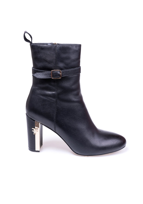 Ankle boots made in leather with wide high heels Fracomina F723WS5004L40101-053-1