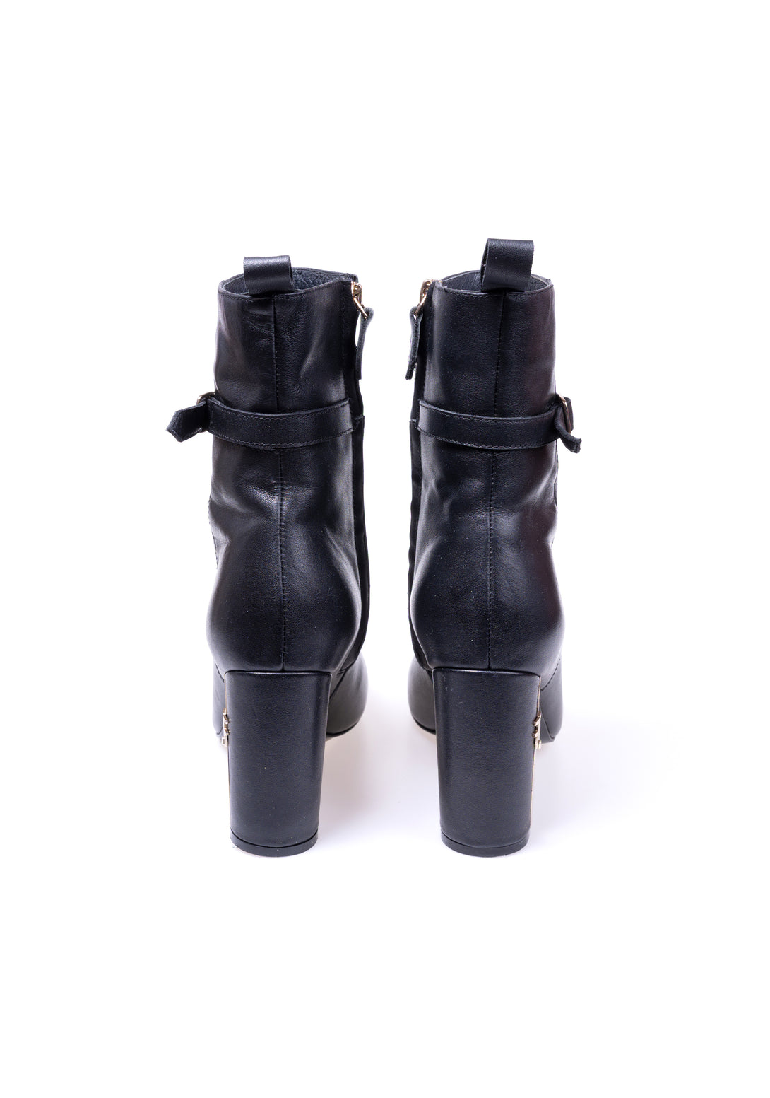 Ankle boots made in leather with wide high heels Fracomina F723WS5004L40101-053-4