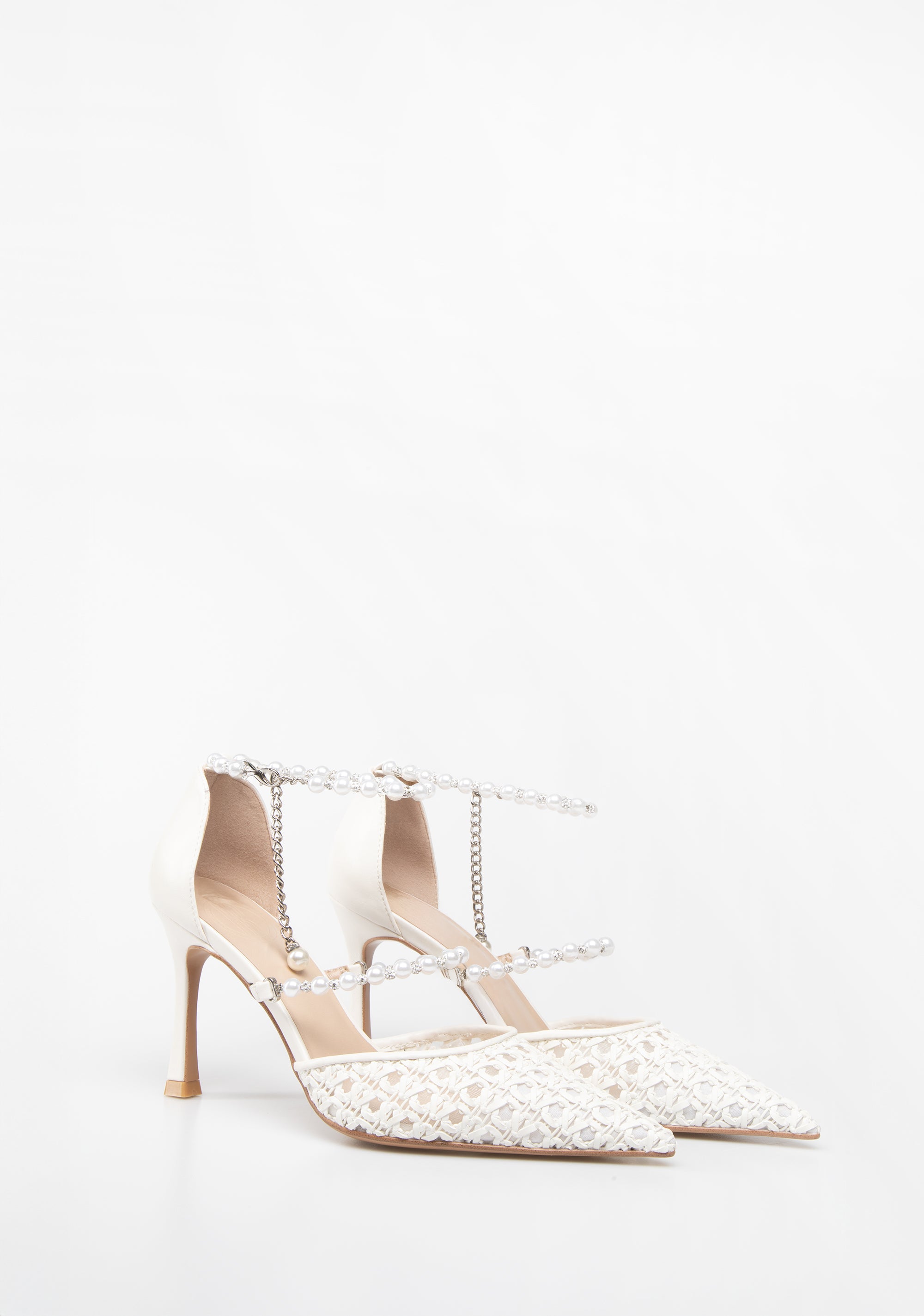Lace Pump with Pearl Straps Fracomina F825SS2002P43501-108_2