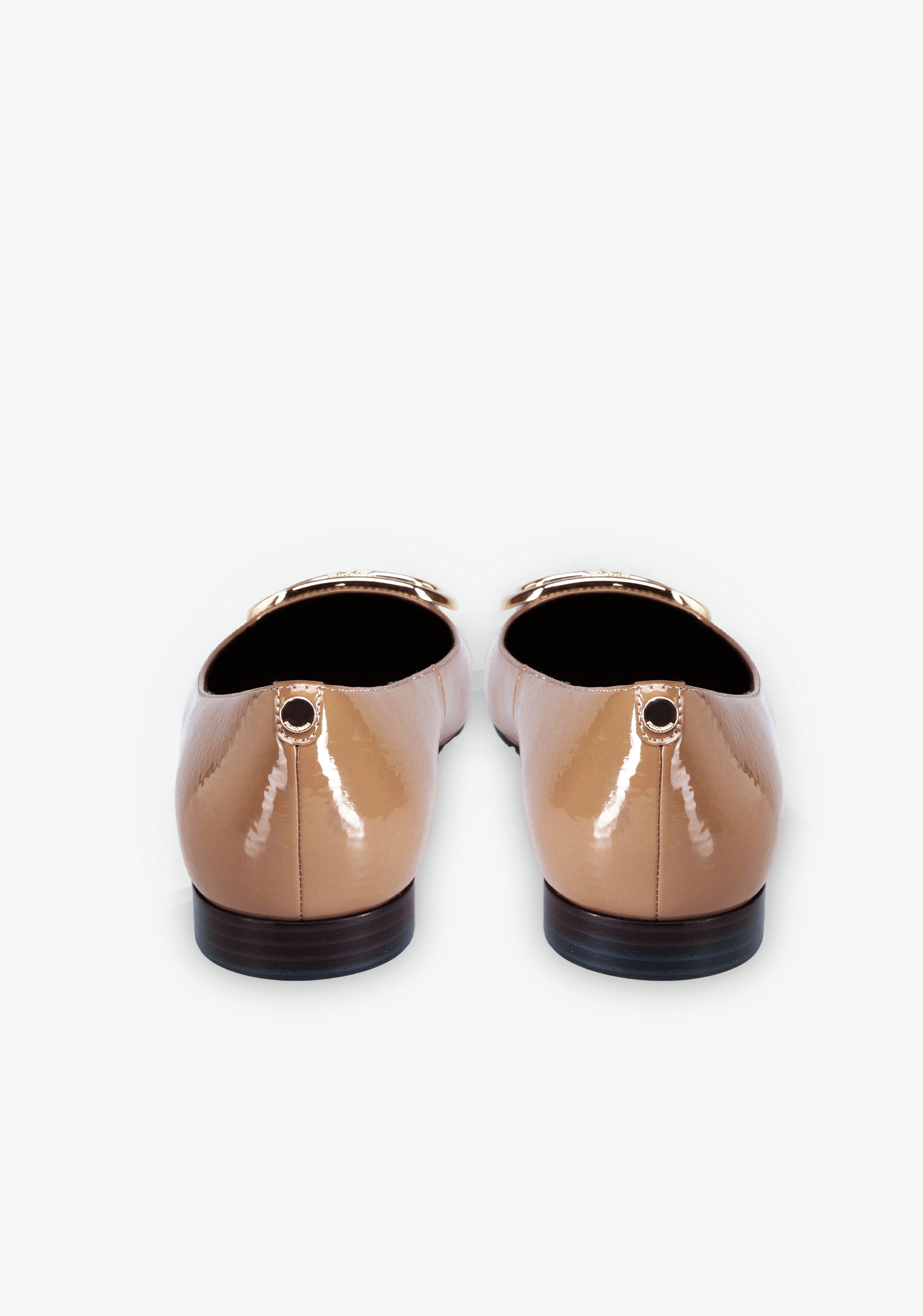 Patent Leather Pointed Toe Flats with Gold Buckle Fracomina F825WS1001L42001-A25_4_24028fcb-fed1-4a63-beab-a0f05ff3ee20