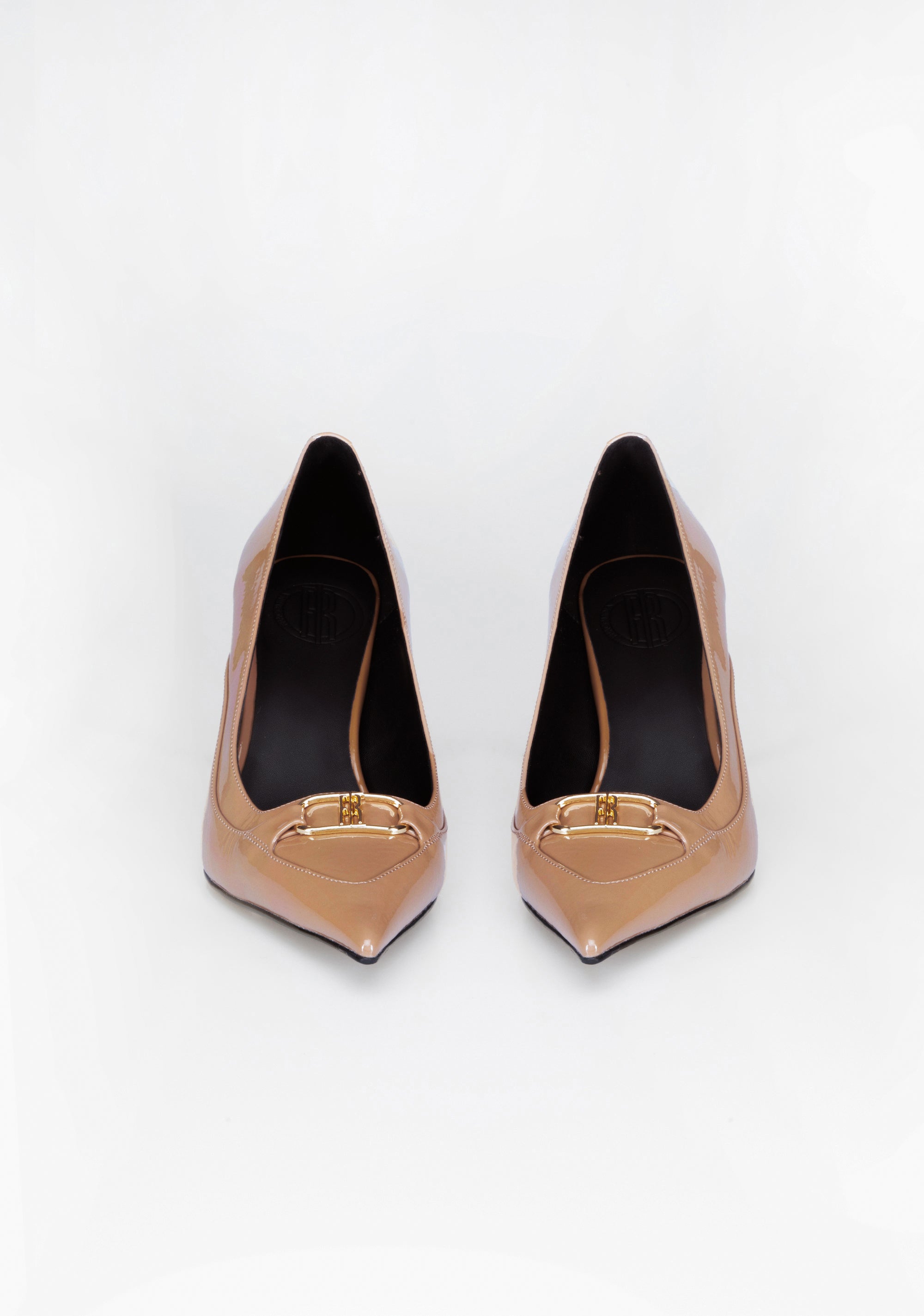 Pointed-Toe Patent Pumps with High Heel and Iconic Buckle Fracomina F825WS2002L42001-A25_1_a9781d3f-a4b6-43ea-a366-c3537eb2a0a3
