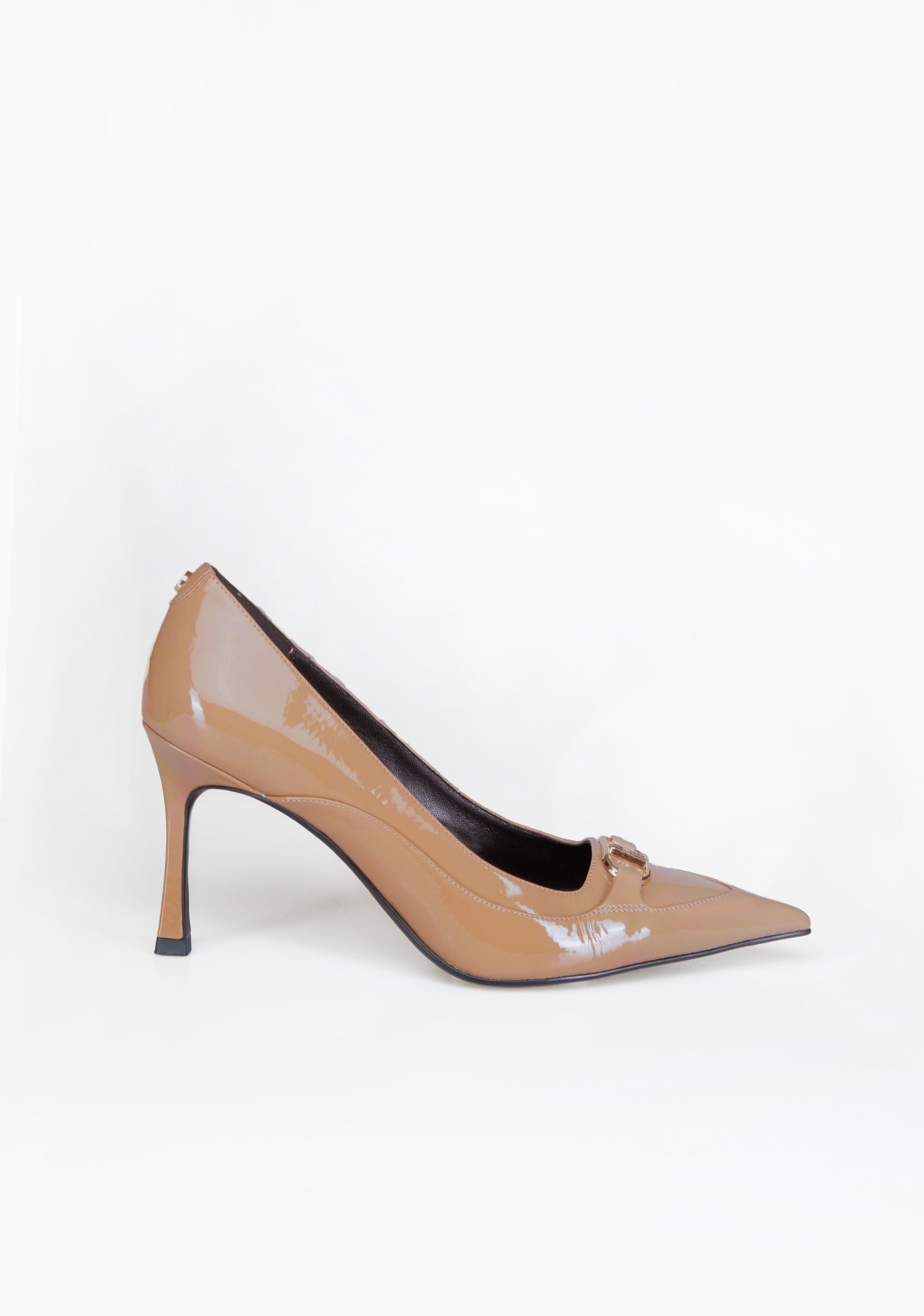 Pointed-Toe Patent Pumps with High Heel and Iconic Buckle Fracomina F825WS2002L42001-A25_3_ef356e23-a1fa-44f6-a81b-813a742584be