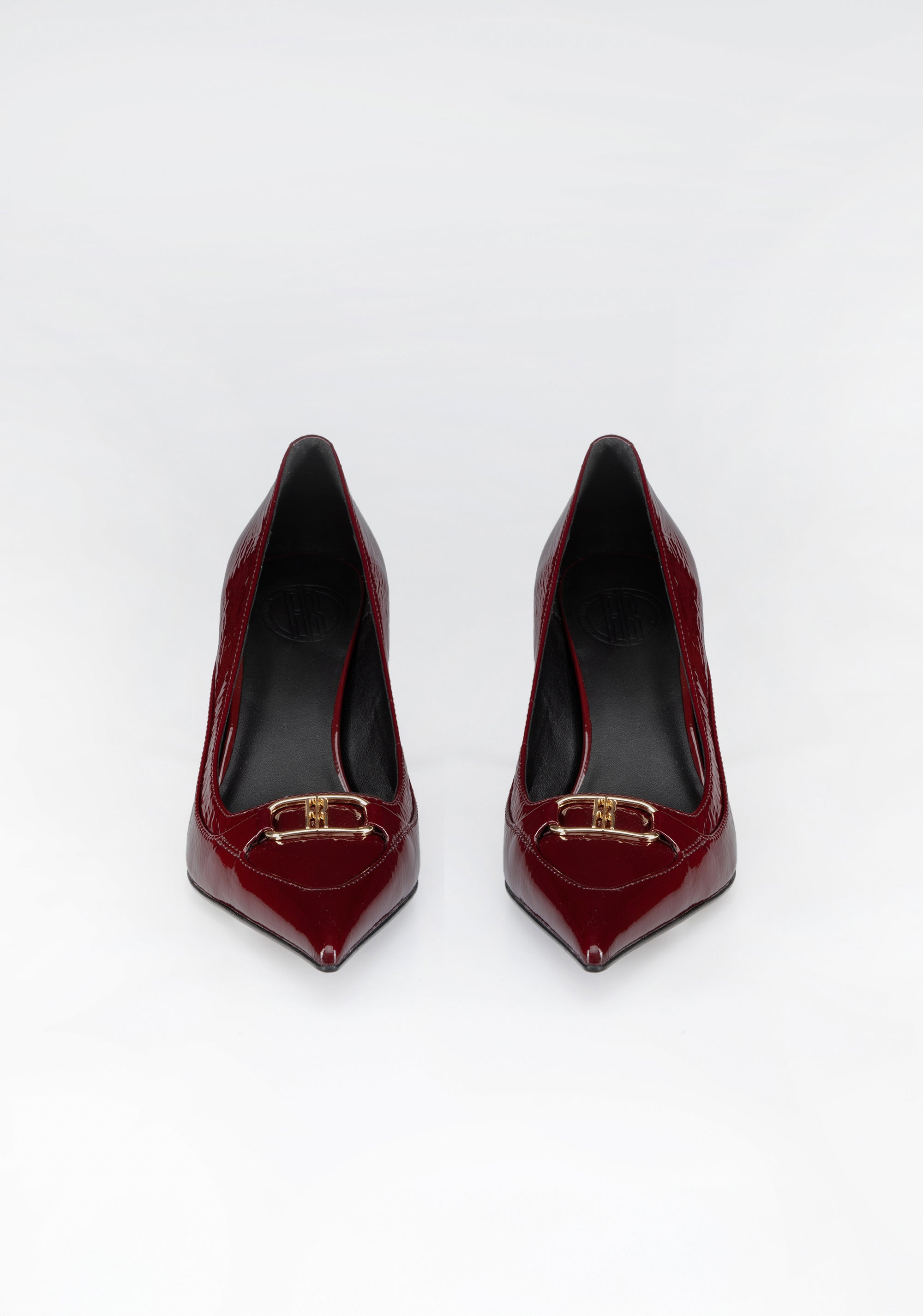 Pointed-Toe Patent Pumps with High Heel and Iconic Buckle Fracomina F825WS2002L42001-H75_1_30e24e06-125f-4f4e-8b74-99fc78f999c6