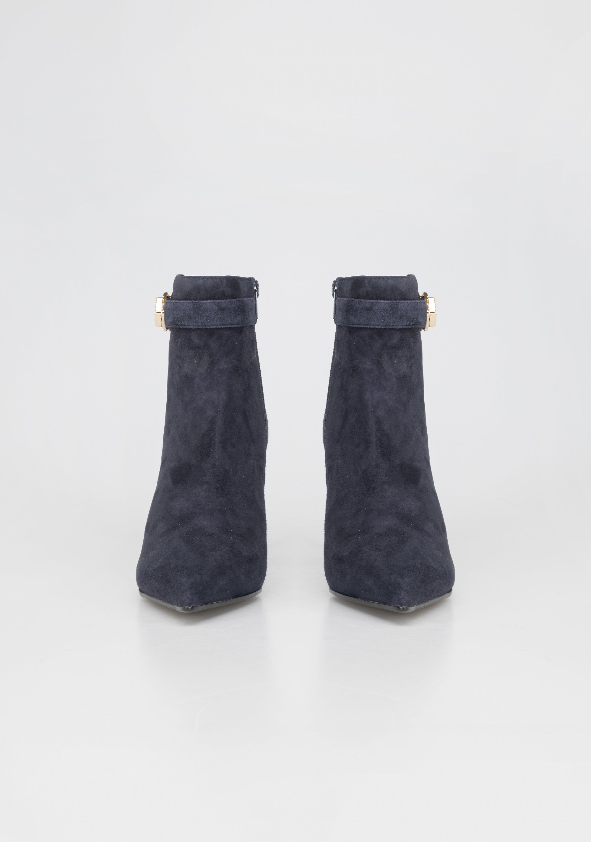 Elegant Suede Ankle Boots with Jewel Buckle Fracomina F825WS5001L42101-064_029e2d95-840d-4dda-ae16-8364d8e35d68