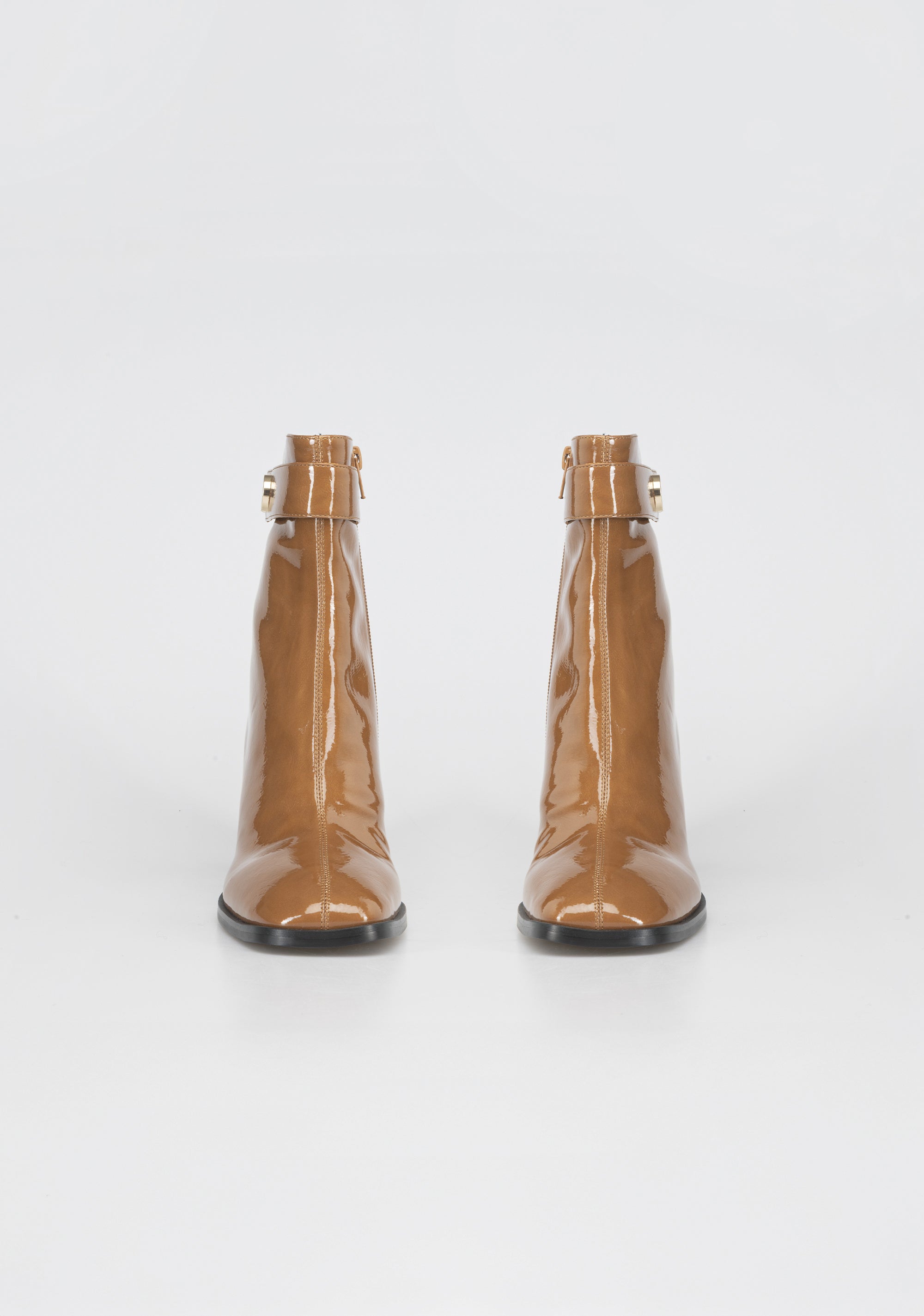 Glamorous Patent Leather Ankle Boots with Block Heel and Gold Detail Fracomina F825WS5003P44501-A25_4_719f15c7-de4a-44f8-94f3-5390dac24bd9