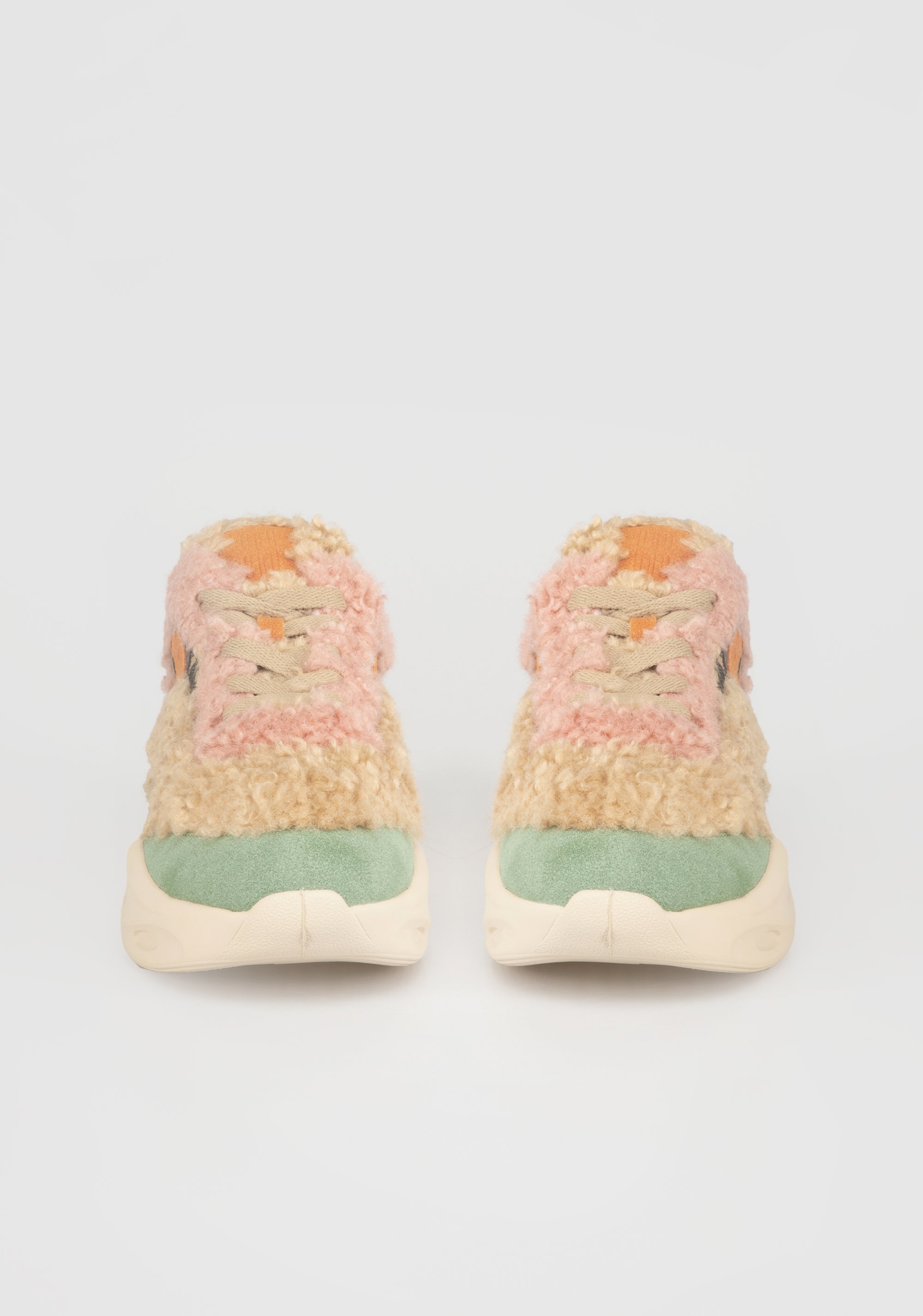 Sneakers with Patchwork of Textures and Vibrant Colors Fracomina F825WS6001P41301-210_4f30def2-1796-45f1-817f-efbefdff1de2