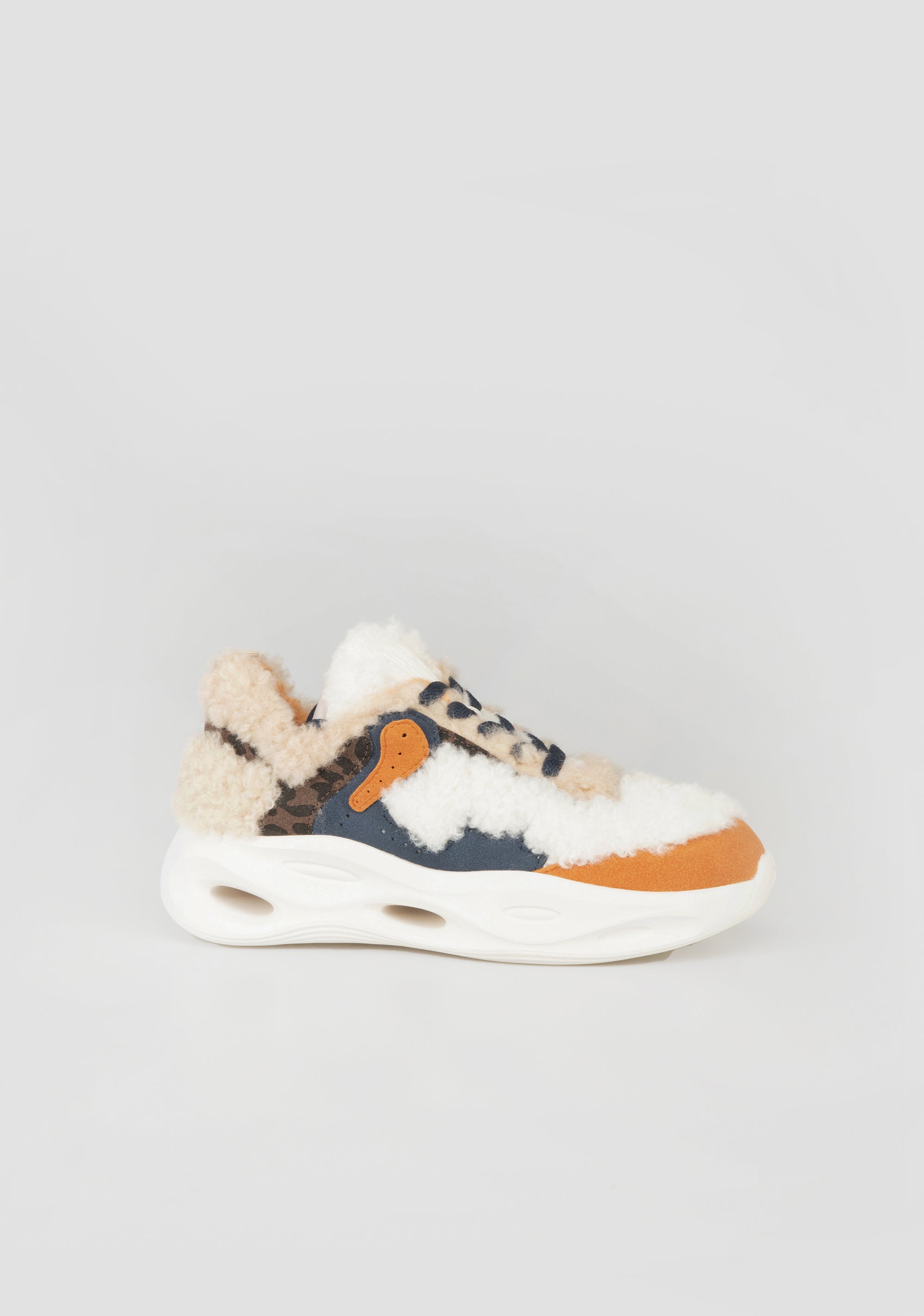 Bold Sneakers with Animalier Texture Mix and Colorful Details Fracomina F825WS6002P41301-210_3_f9579a66-7ac1-4f27-9141-8c6767c7e065