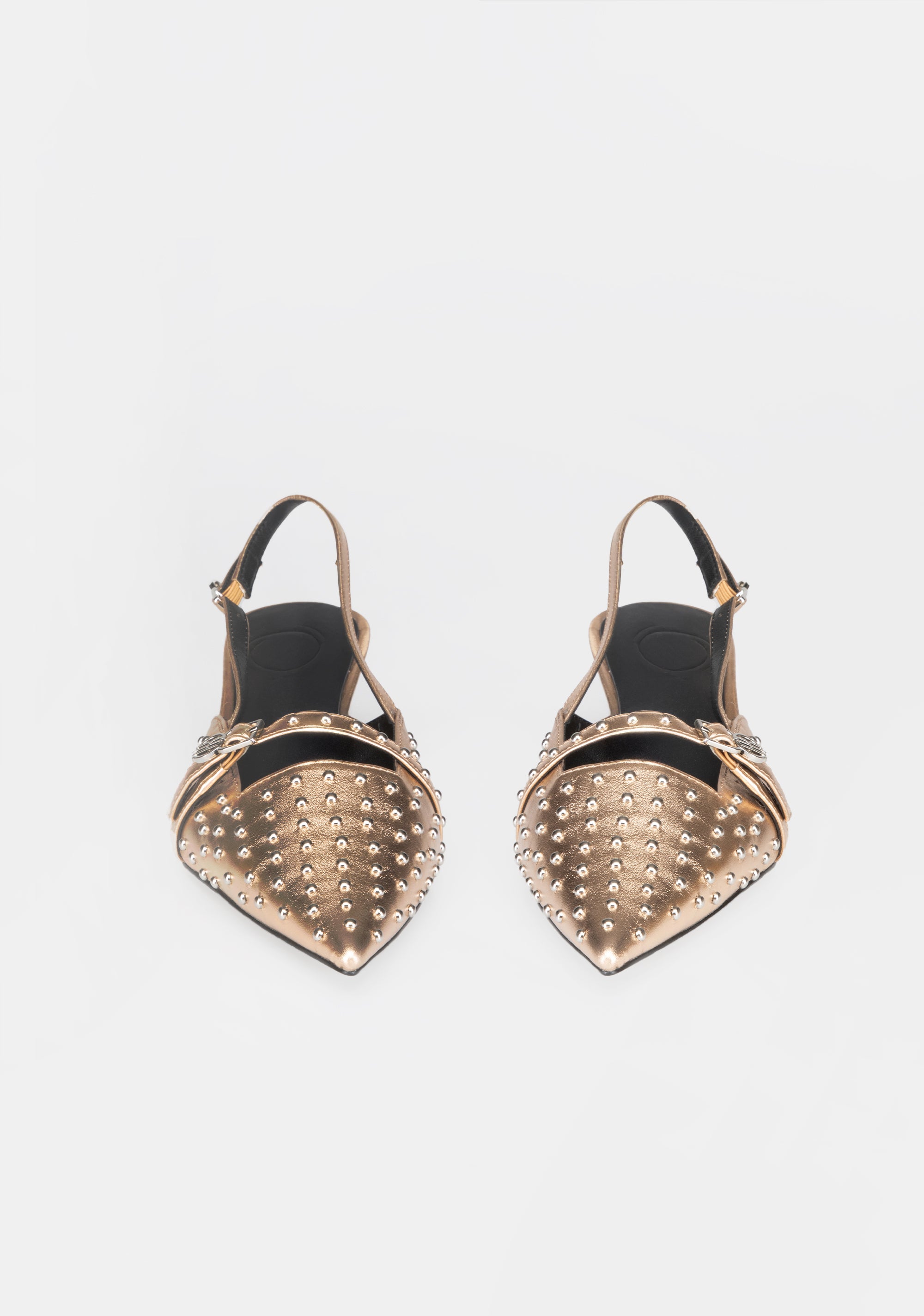 Pointed-Toe Slingbacks with Metallic Studs and Kitten Heel Fracomina F825WS9001P411L9-150_1_f2b92108-63f0-4a96-8b32-56aba6e5d535
