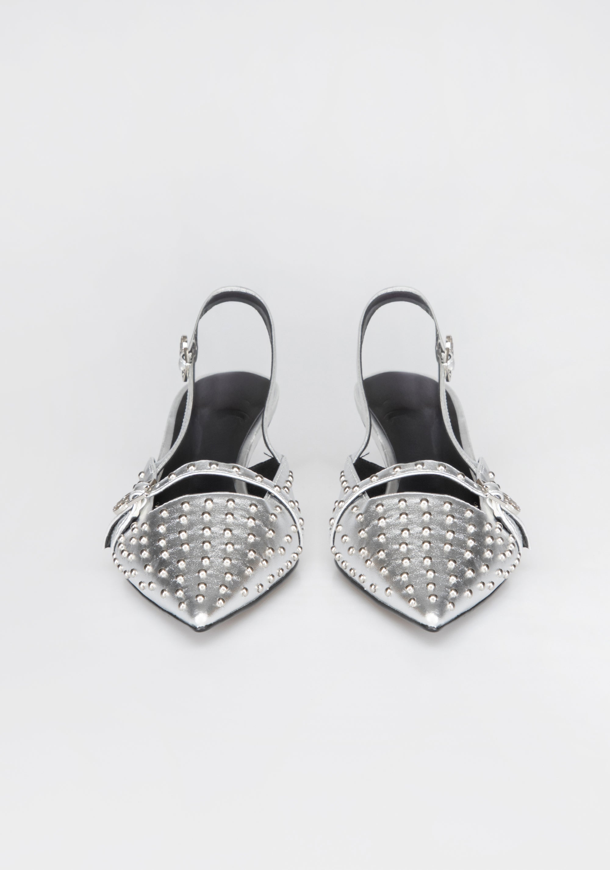 Pointed-Toe Slingbacks with Metallic Studs and Kitten Heel Fracomina F825WS9001P411L9-389_1_a94cb360-72f2-4aa3-9437-dd86a6e68c49