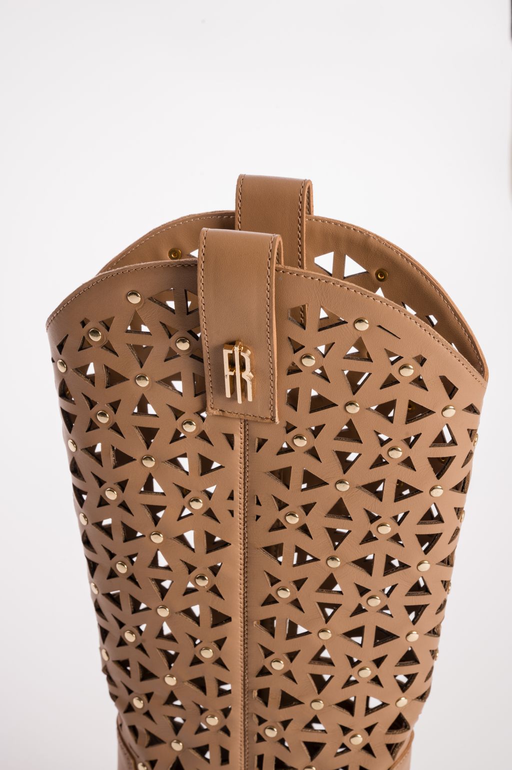 Laser-Cut Western Boots with Studded Details Fracomina F826SS5001L40101-A25_4