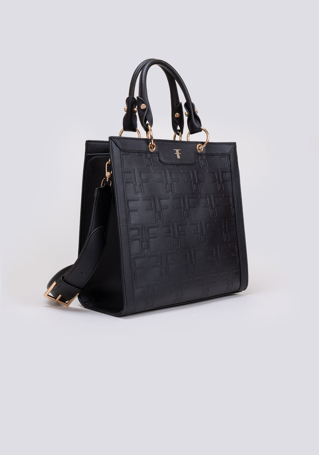 Tote bag made in eco leather with logo Fracomina FA22WB3007P41101-053-3