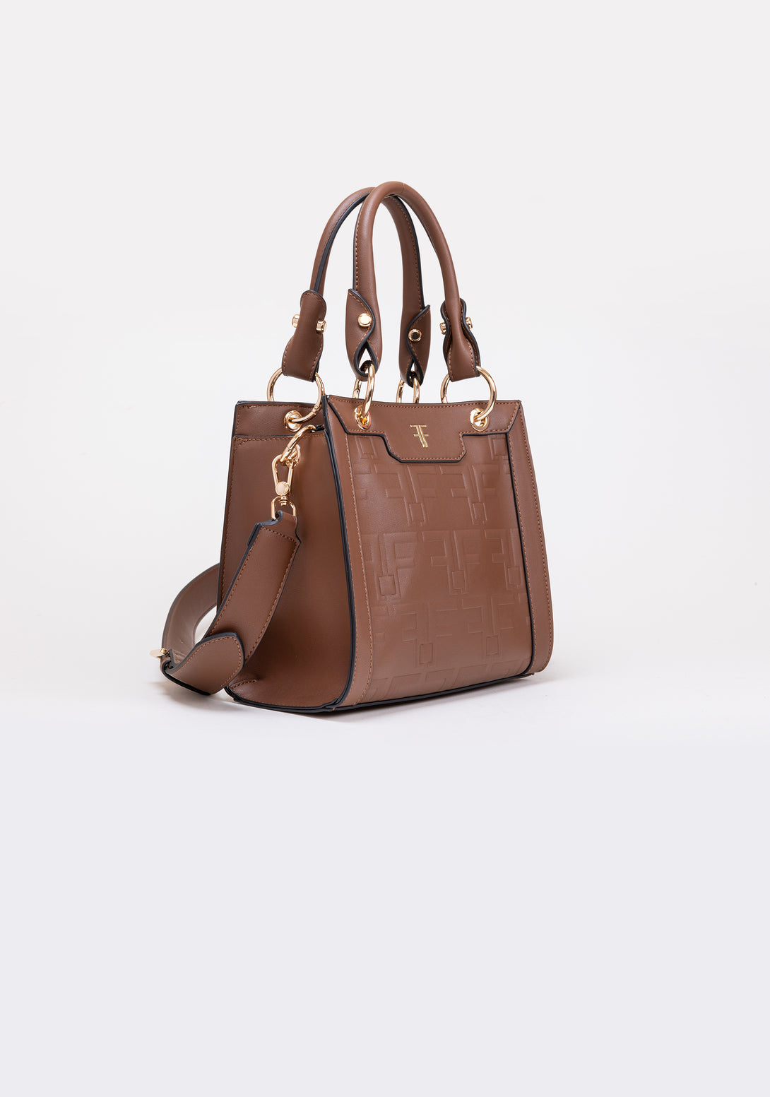 Tote bag made in eco leather with logo Fracomina FA23SB3014P411N4-H59-3